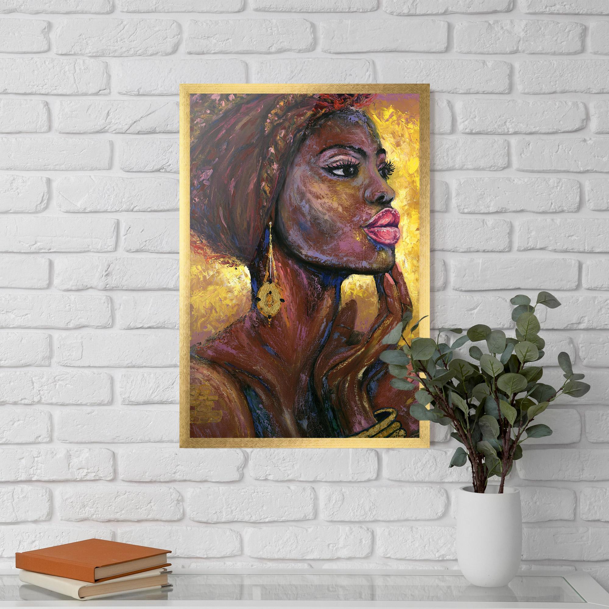 Keretezett Poszter African Women mockup 5