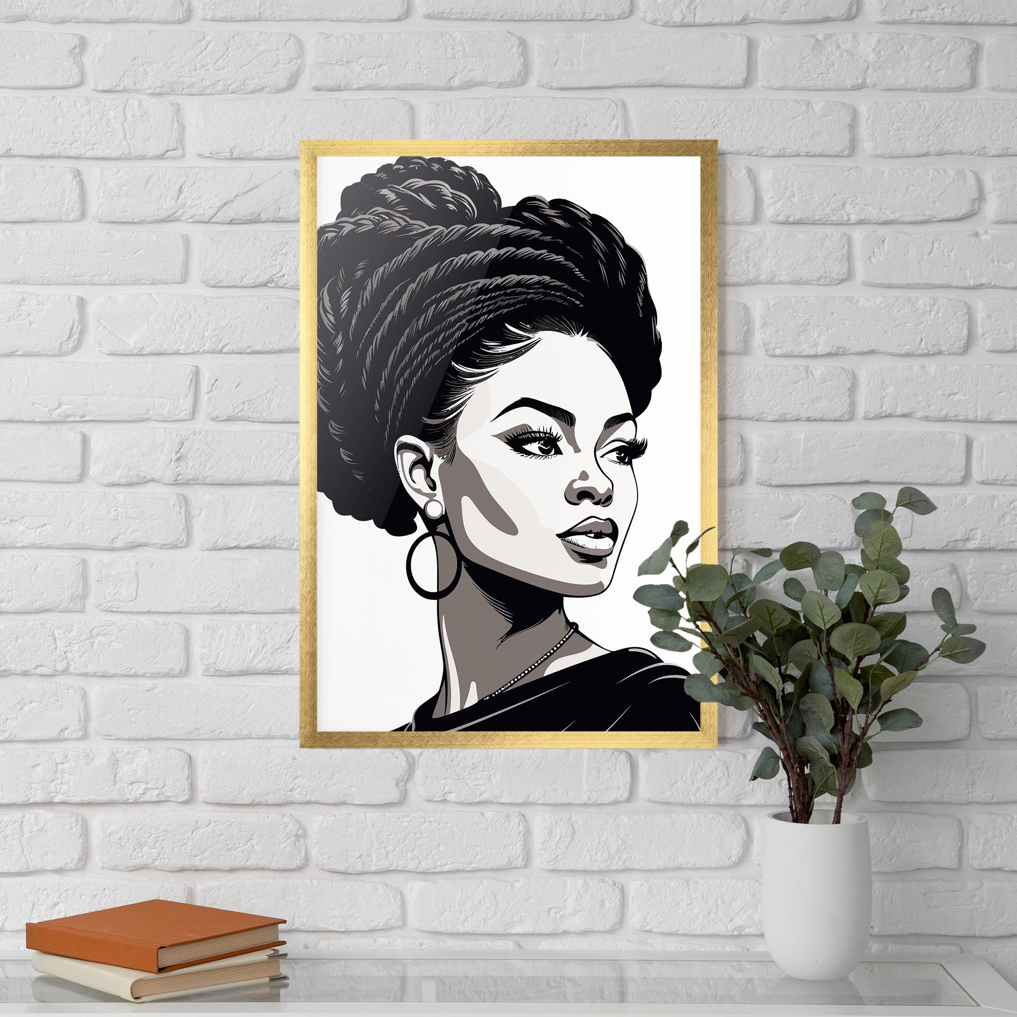 Brown Skin Woman mockup 5