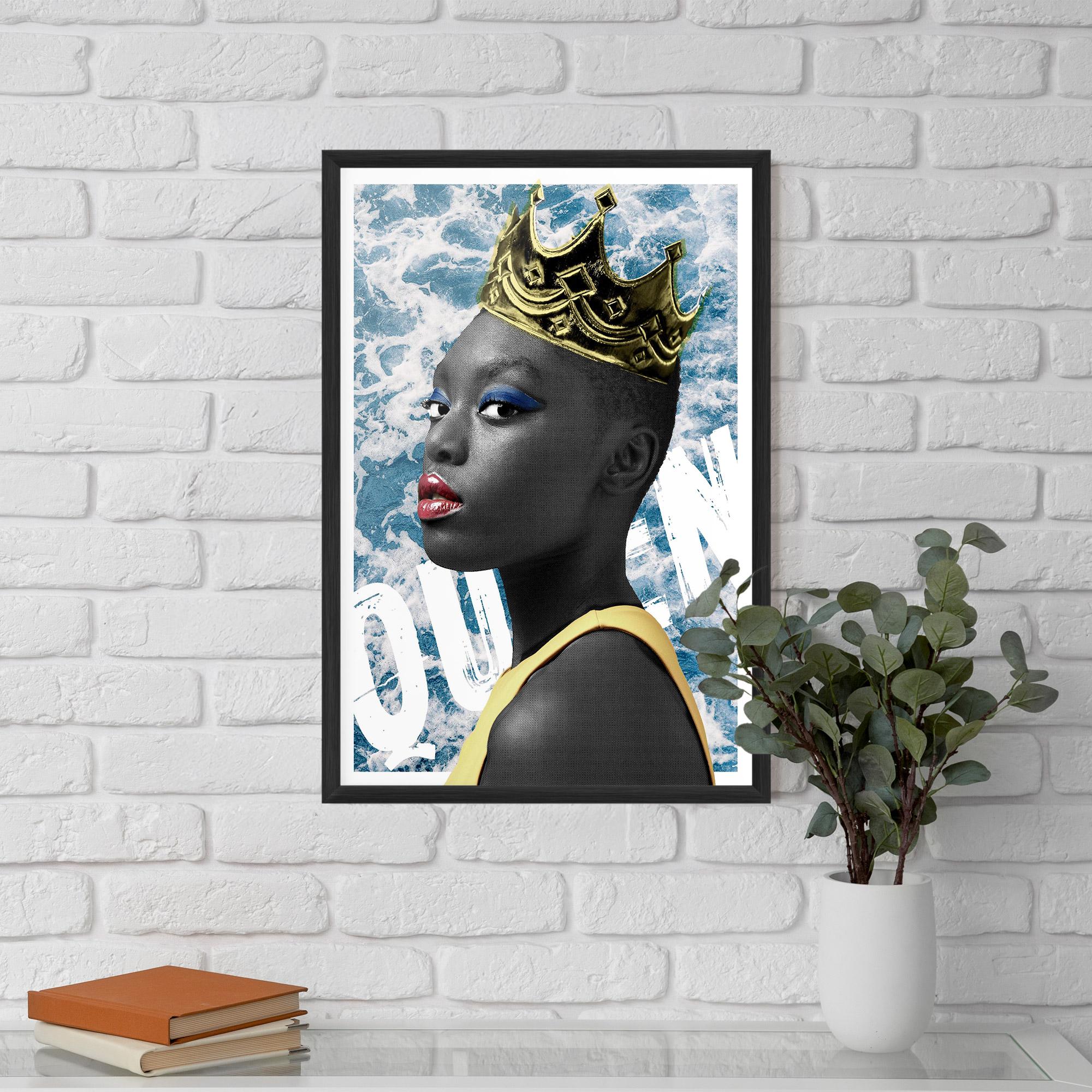 Keretezett Poszter American Woman Crown mockup 5