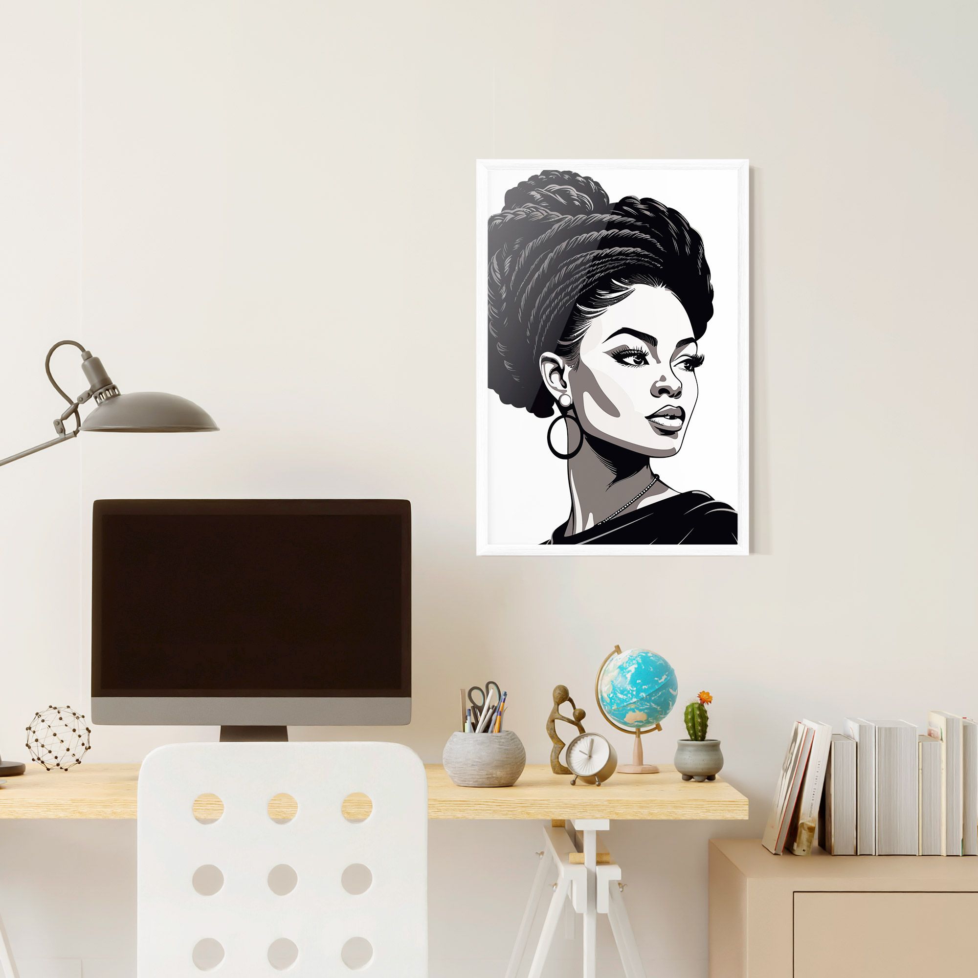 Brown Skin Woman mockup 6