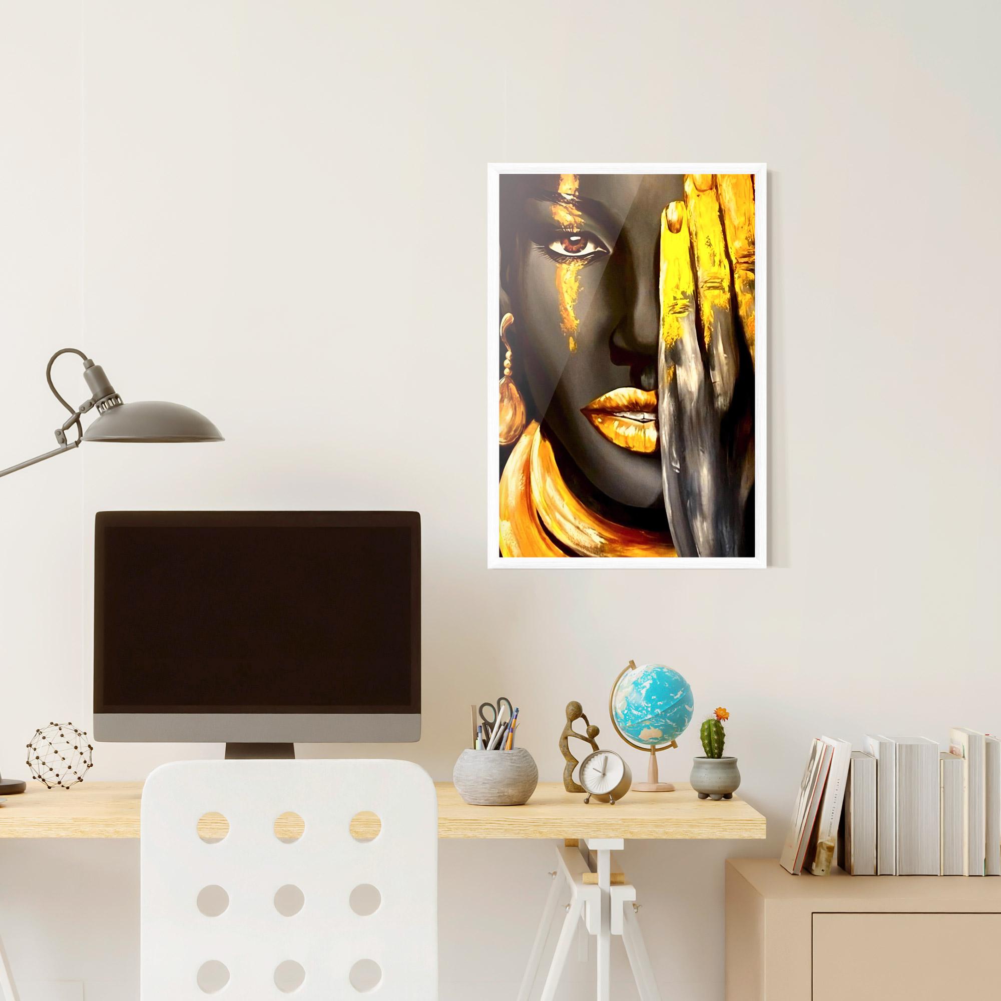 Keretezett Poszter Golden African Women mockup 6