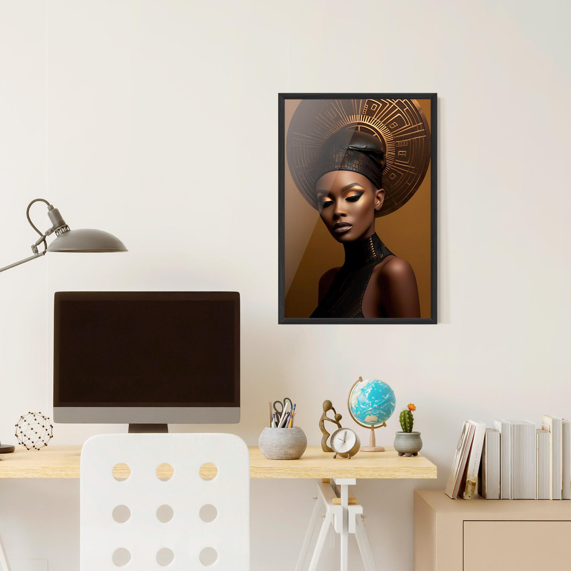 Keretezett Poszter African Abstract Art mockup 6