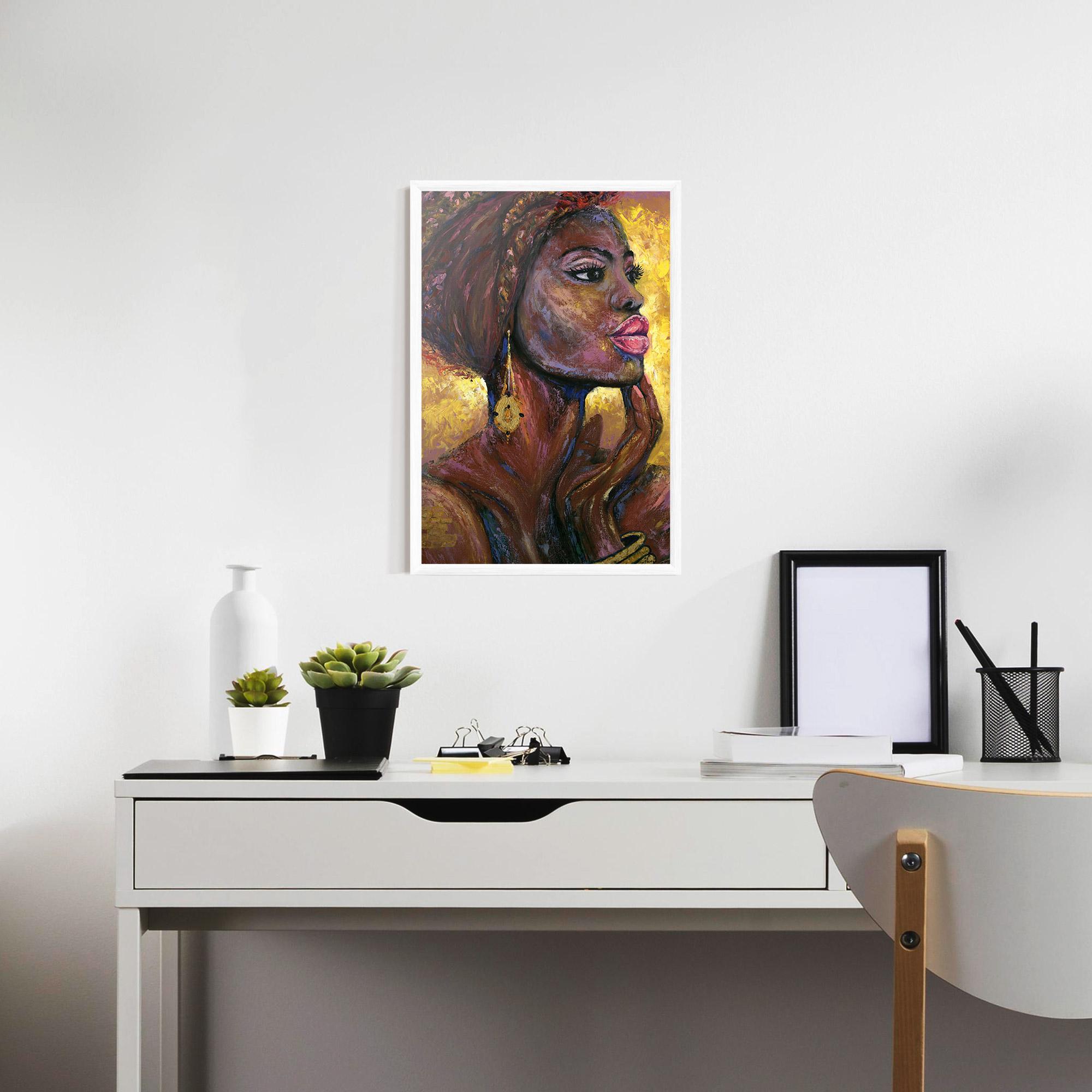 Keretezett Poszter African Women mockup 7