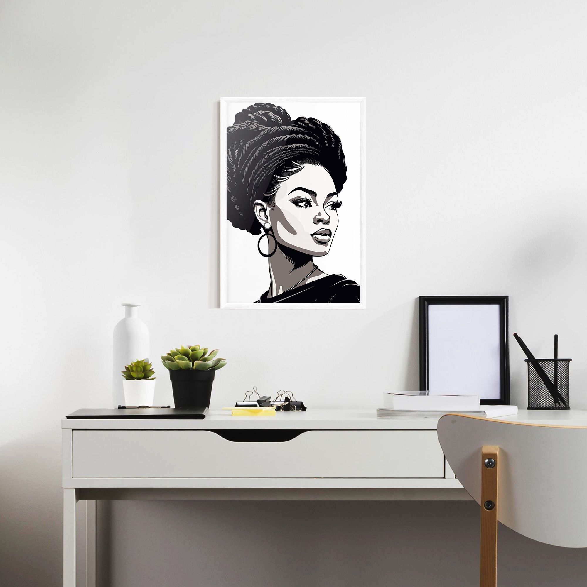 Brown Skin Woman mockup 7