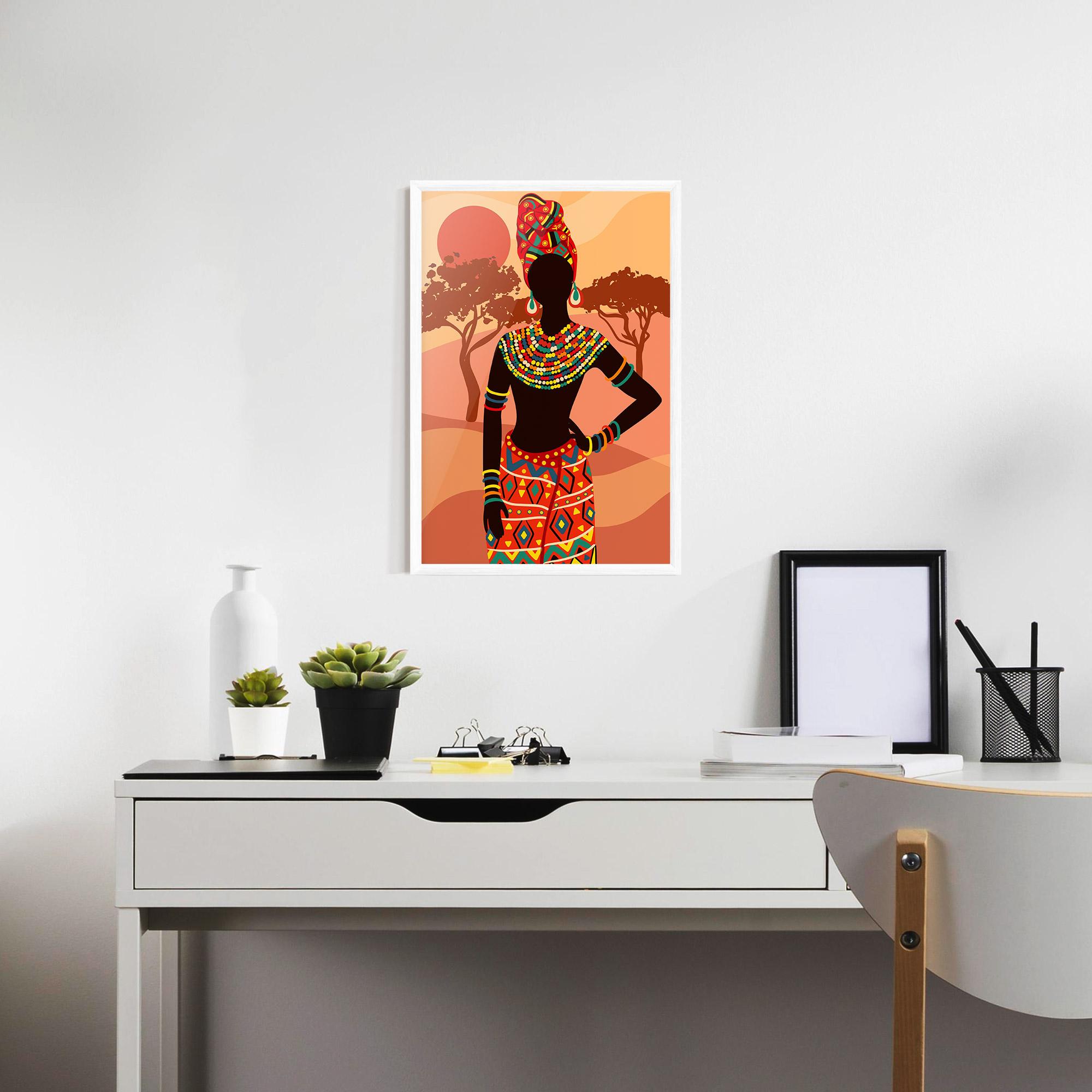 Keretezett Poszter Ethnic African Color mockup 7