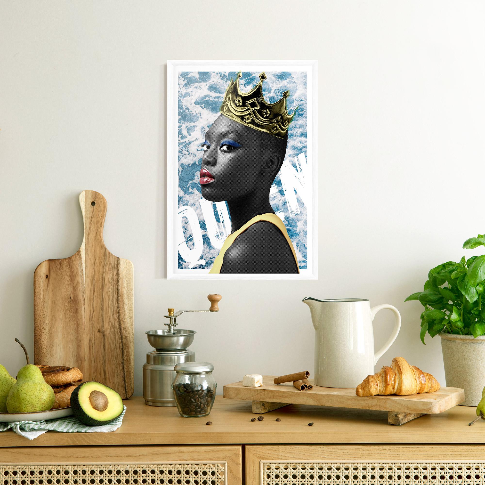 Keretezett Poszter American Woman Crown mockup 8