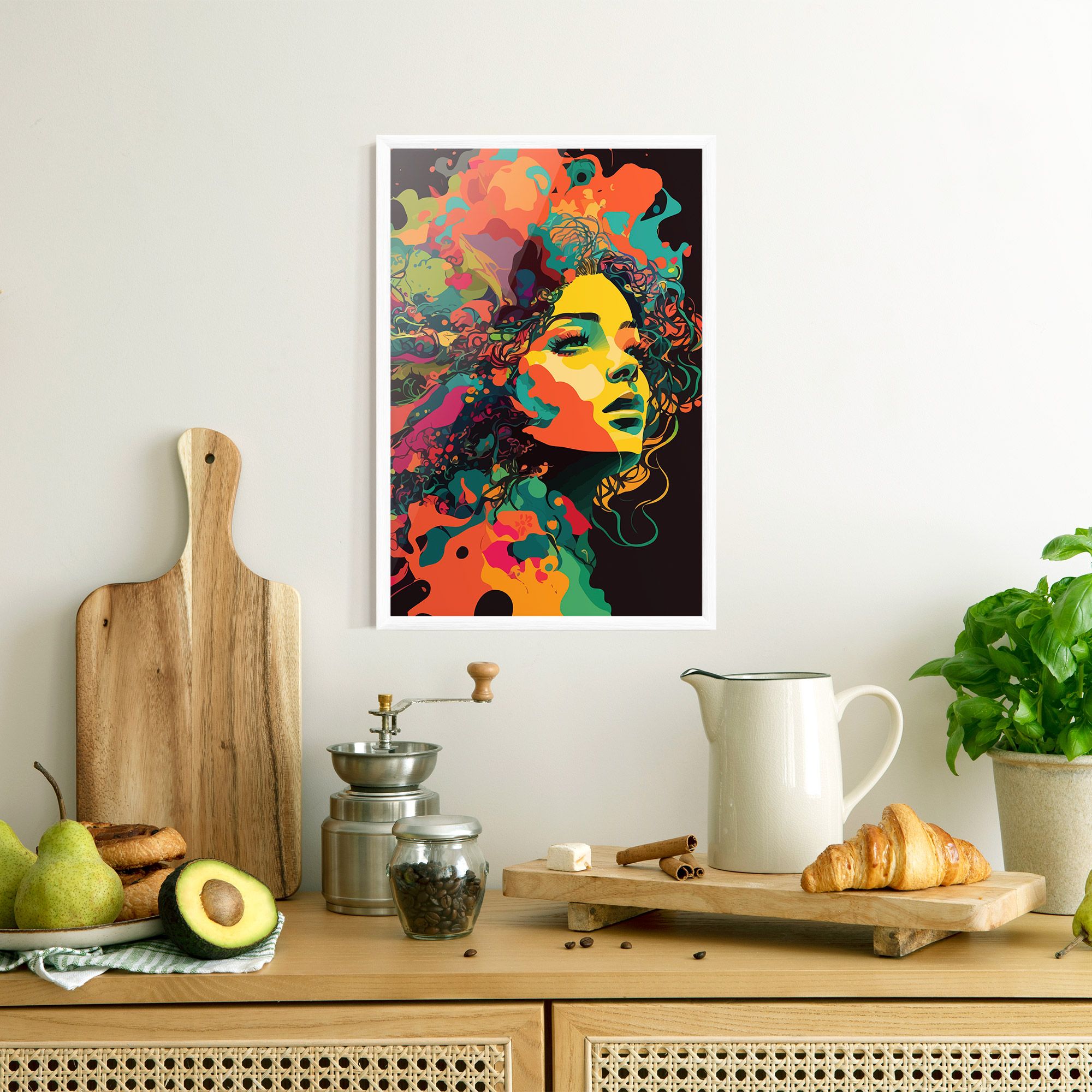 Colorful African Woman mockup 8