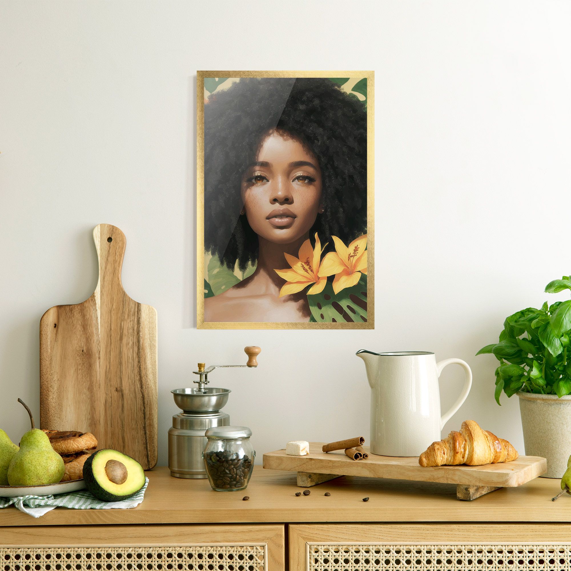 Beautiful African Girl mockup 8