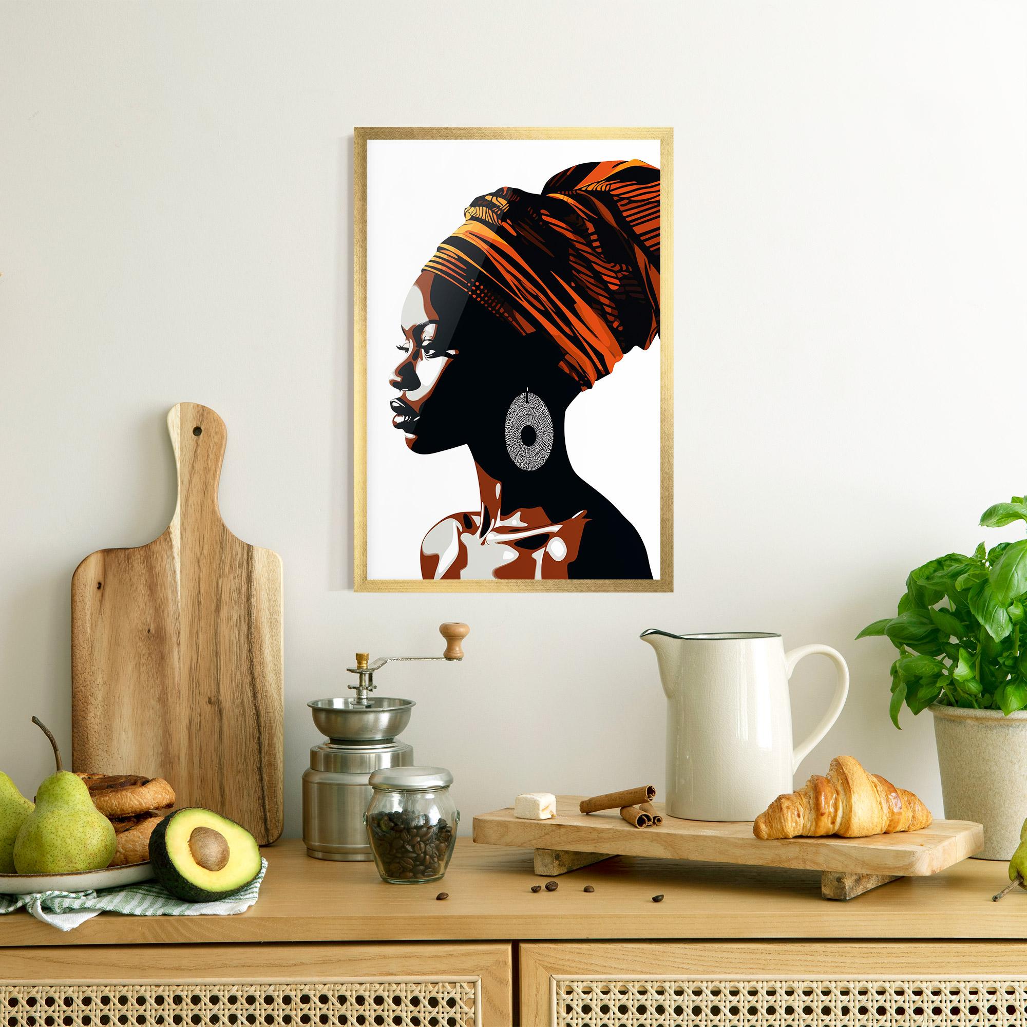 Keretezett Poszter Black Pretty Woman mockup 8