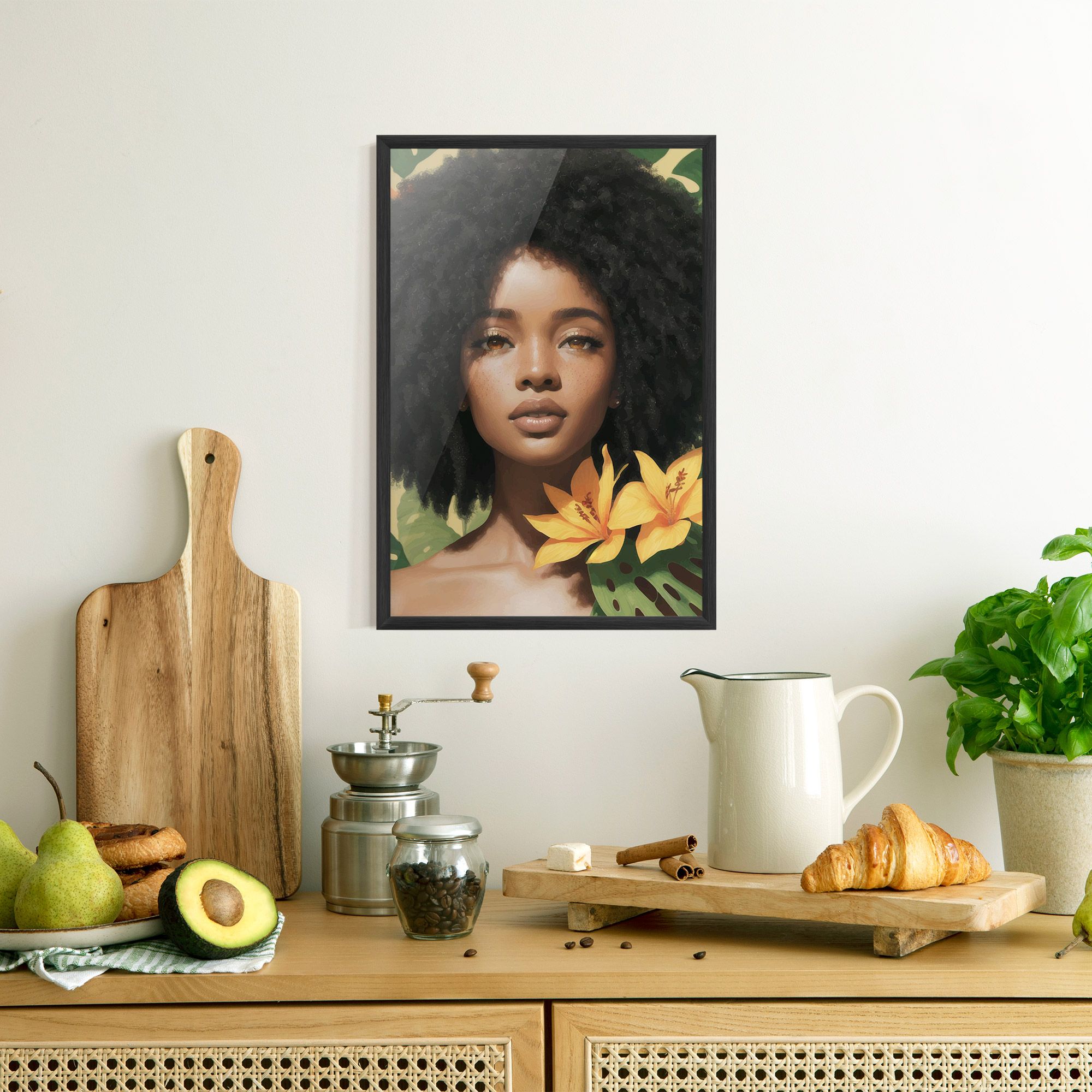 Beautiful African Girl mockup 8