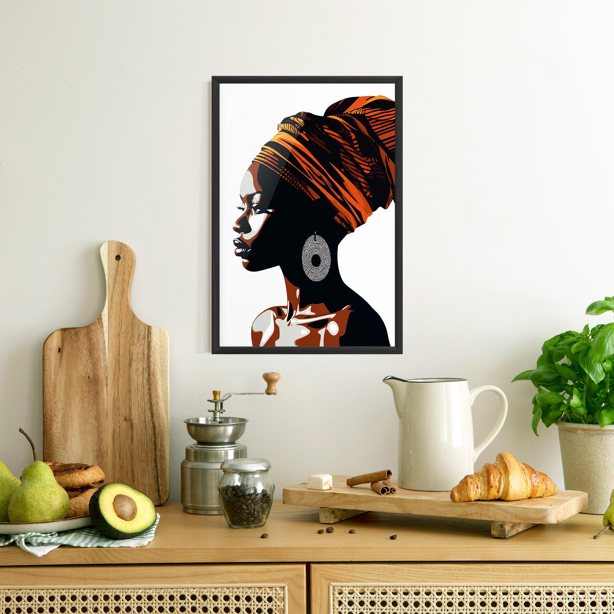 Keretezett Poszter Black Pretty Woman mockup 8