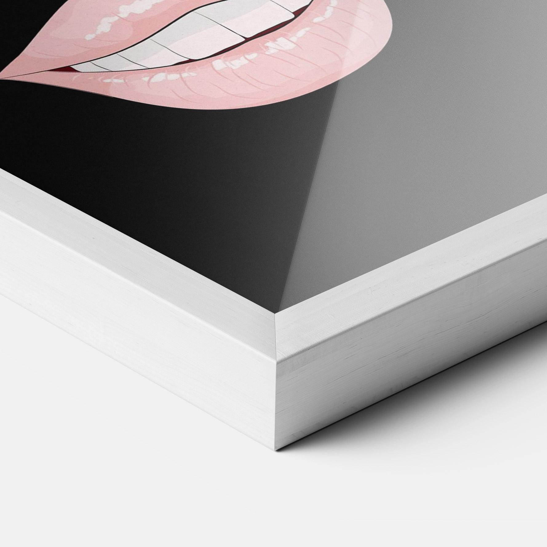 Keretezett Poszter Colorful Lips mockup 3