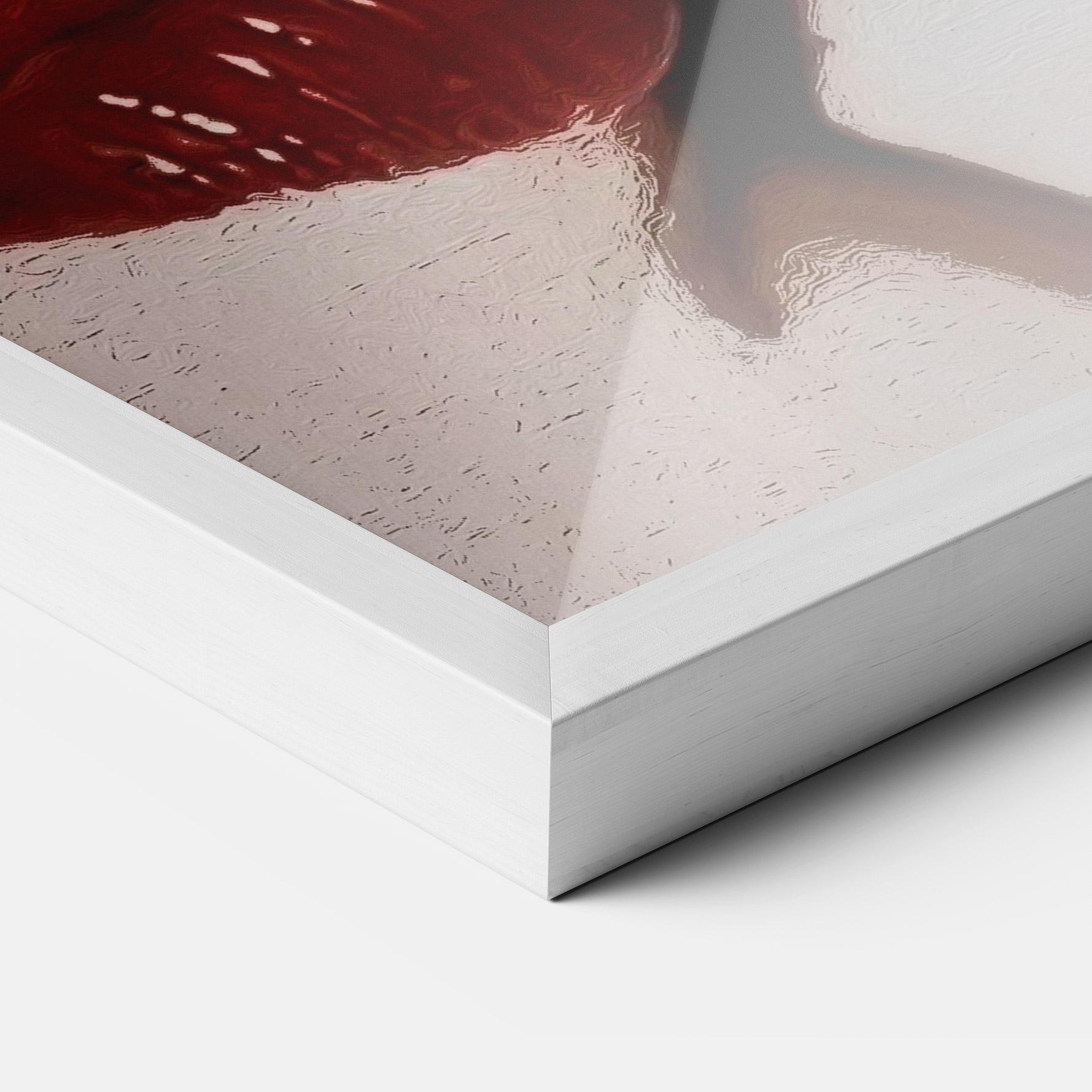 Keretezett Poszter Tree Red Lips mockup 3