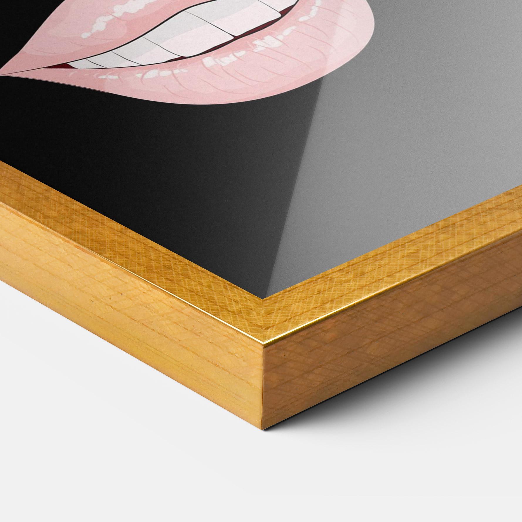 Keretezett Poszter Colorful Lips mockup 3