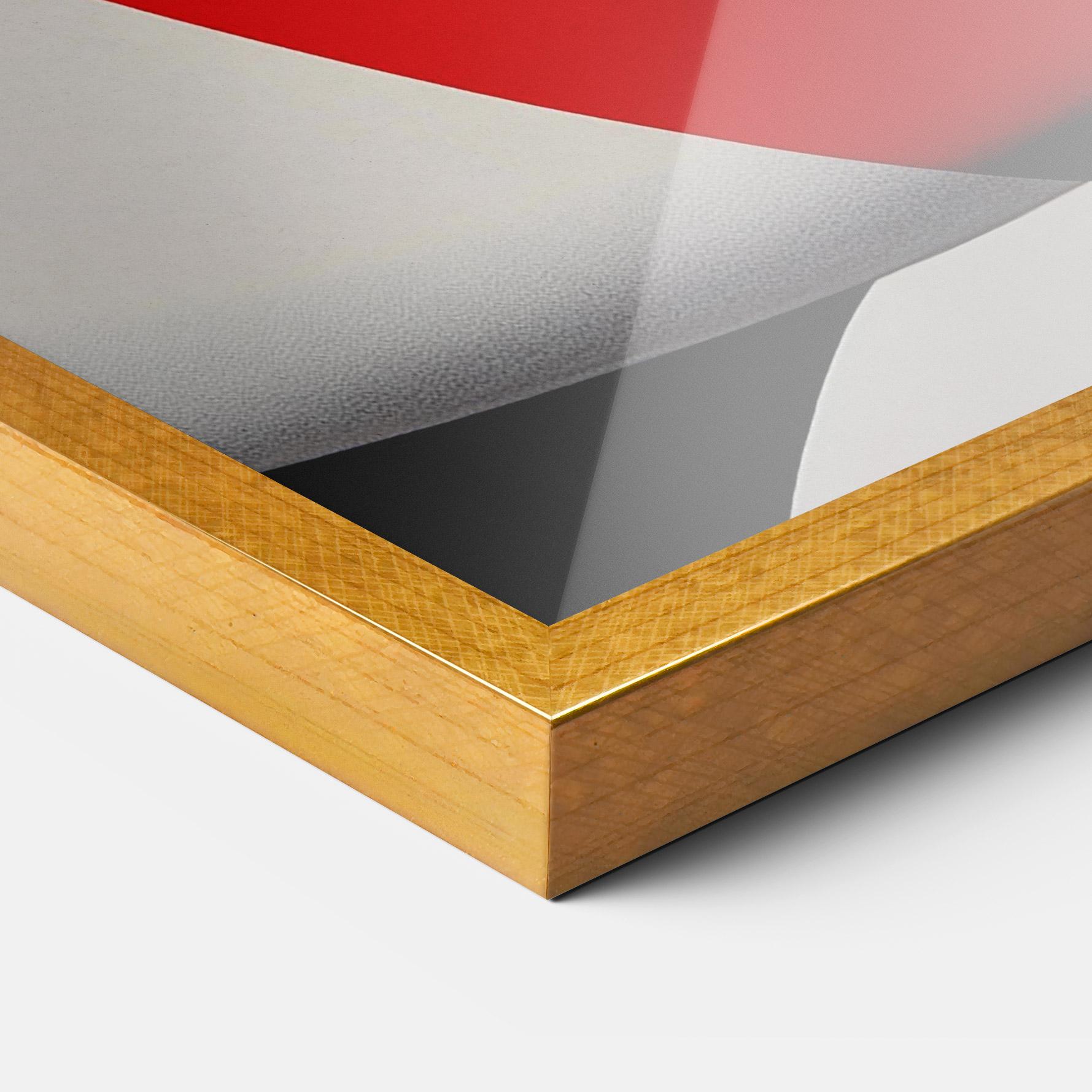 Keretezett Poszter Dark Red Lips mockup 3