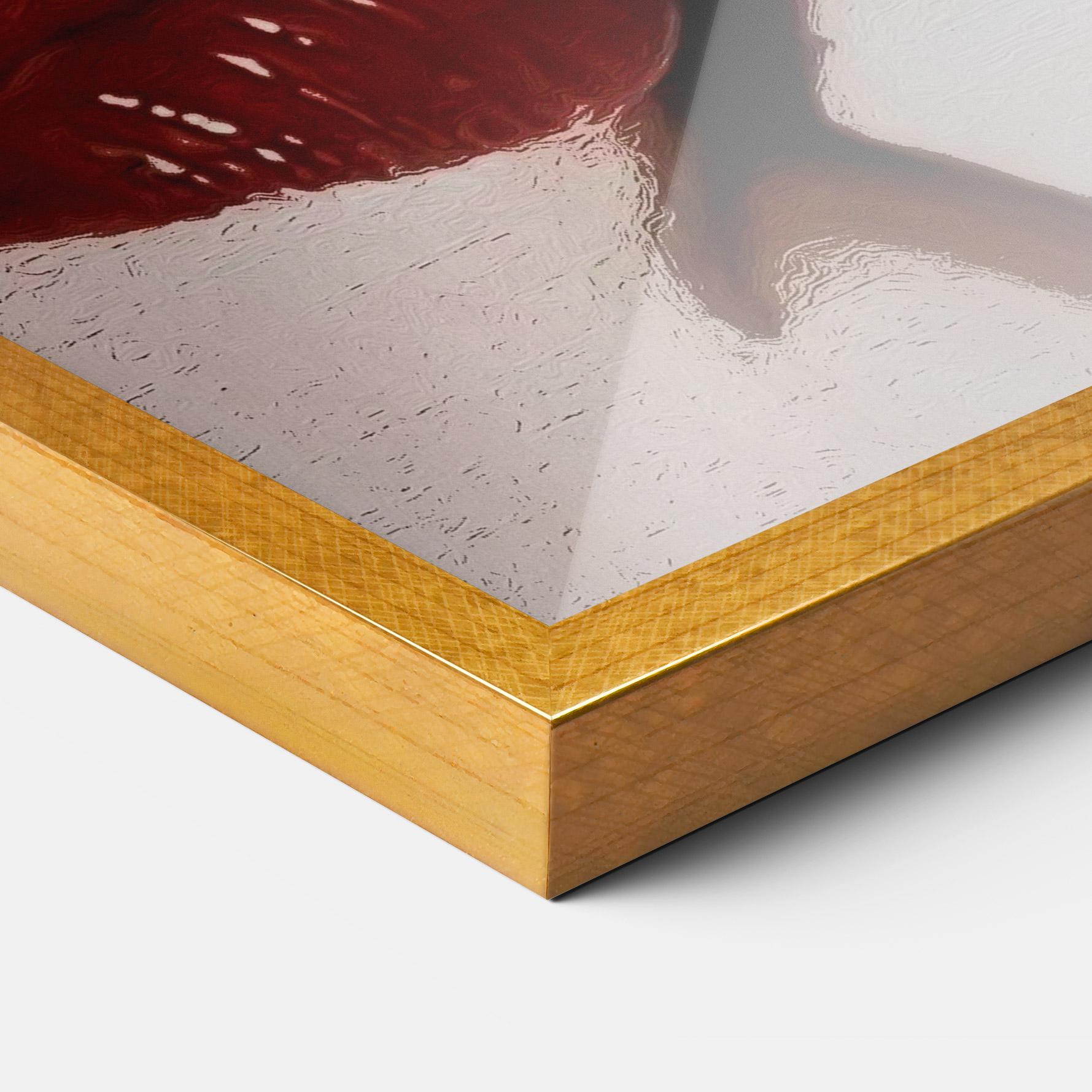 Keretezett Poszter Tree Red Lips mockup 3