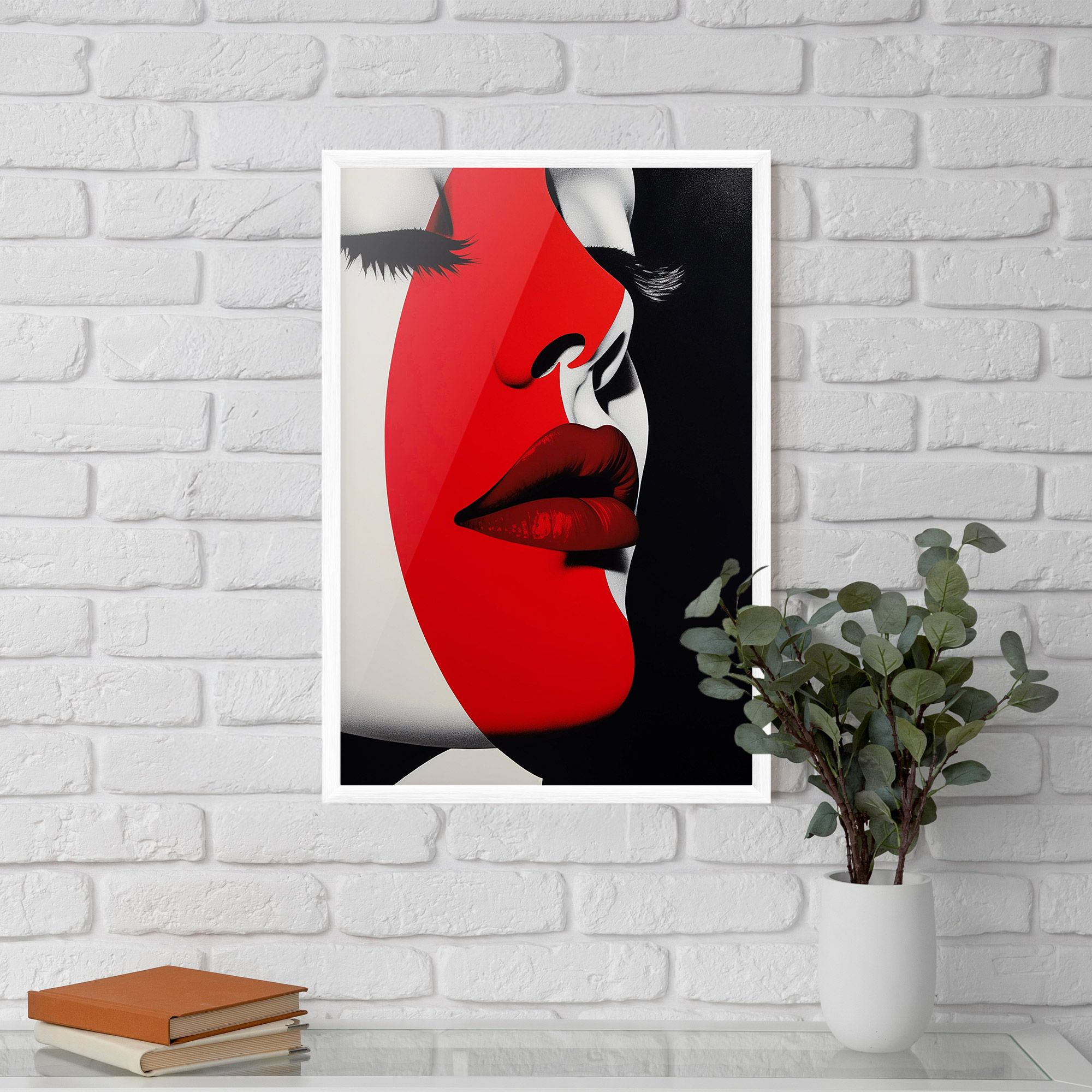Dark Red Lips mockup 5