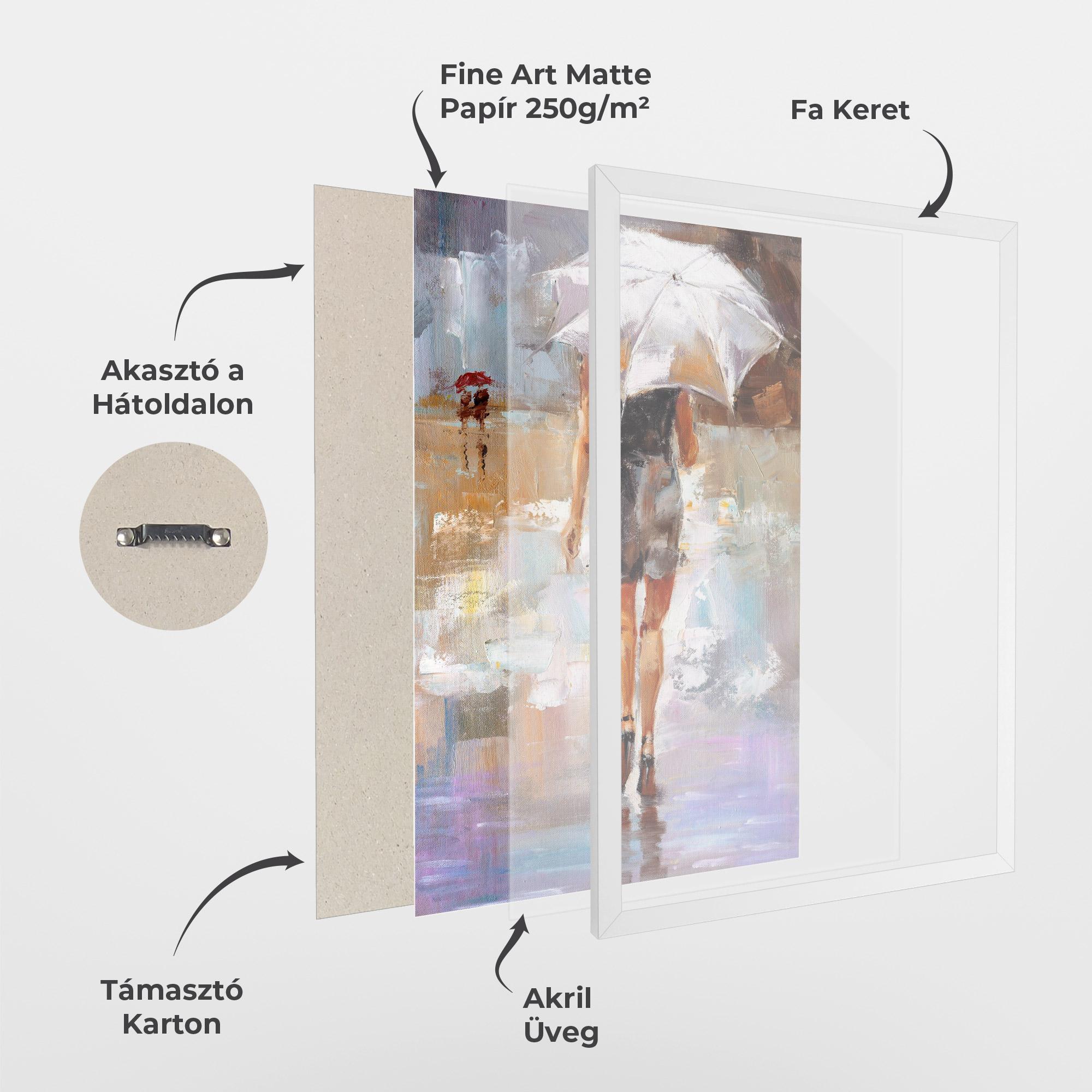 Keretezett Poszter Fashion Lady mockup 1