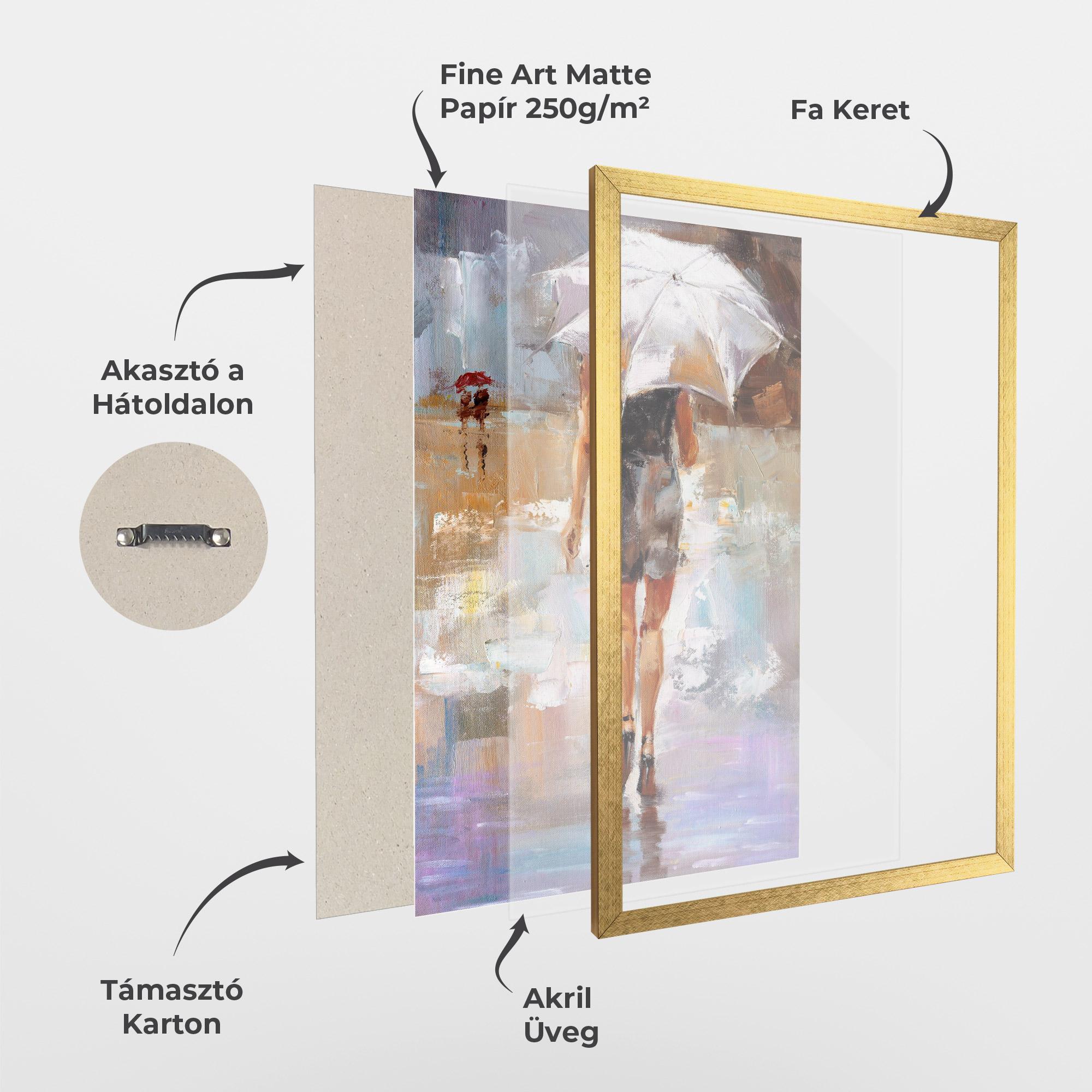 Keretezett Poszter Fashion Lady mockup 1