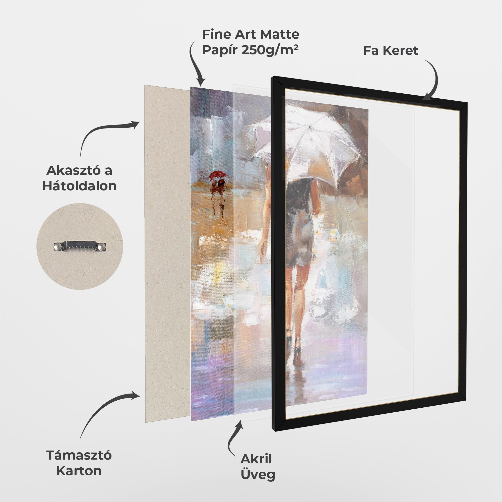 Keretezett Poszter Fashion Lady mockup 1