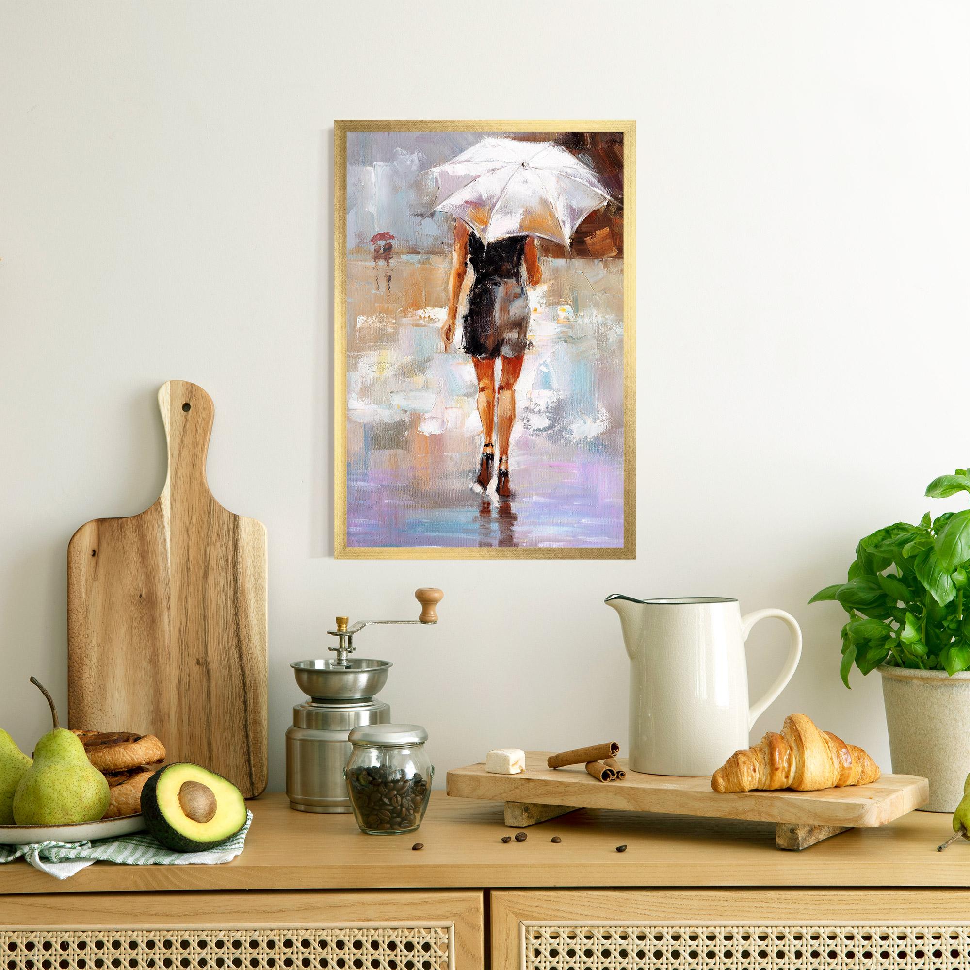 Keretezett Poszter Fashion Lady mockup 8