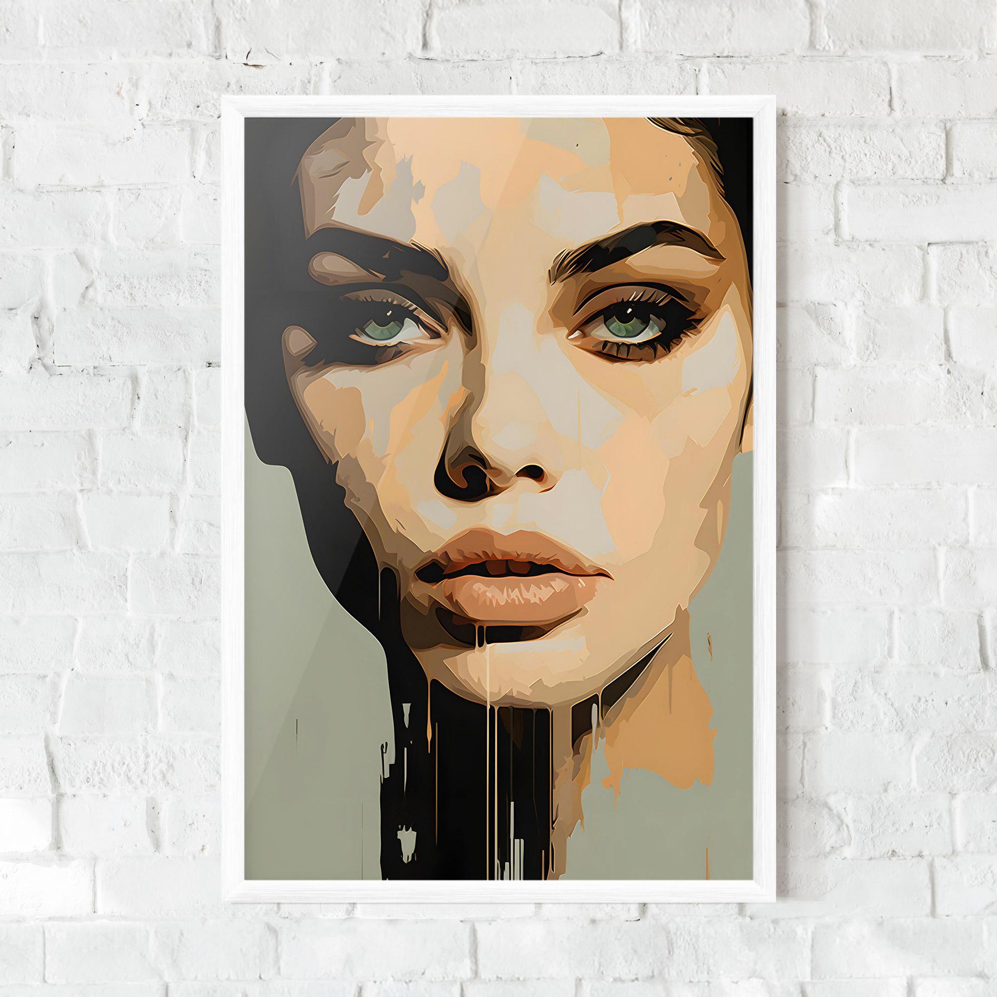 Keretezett Poszter Apologetic Face mockup 0