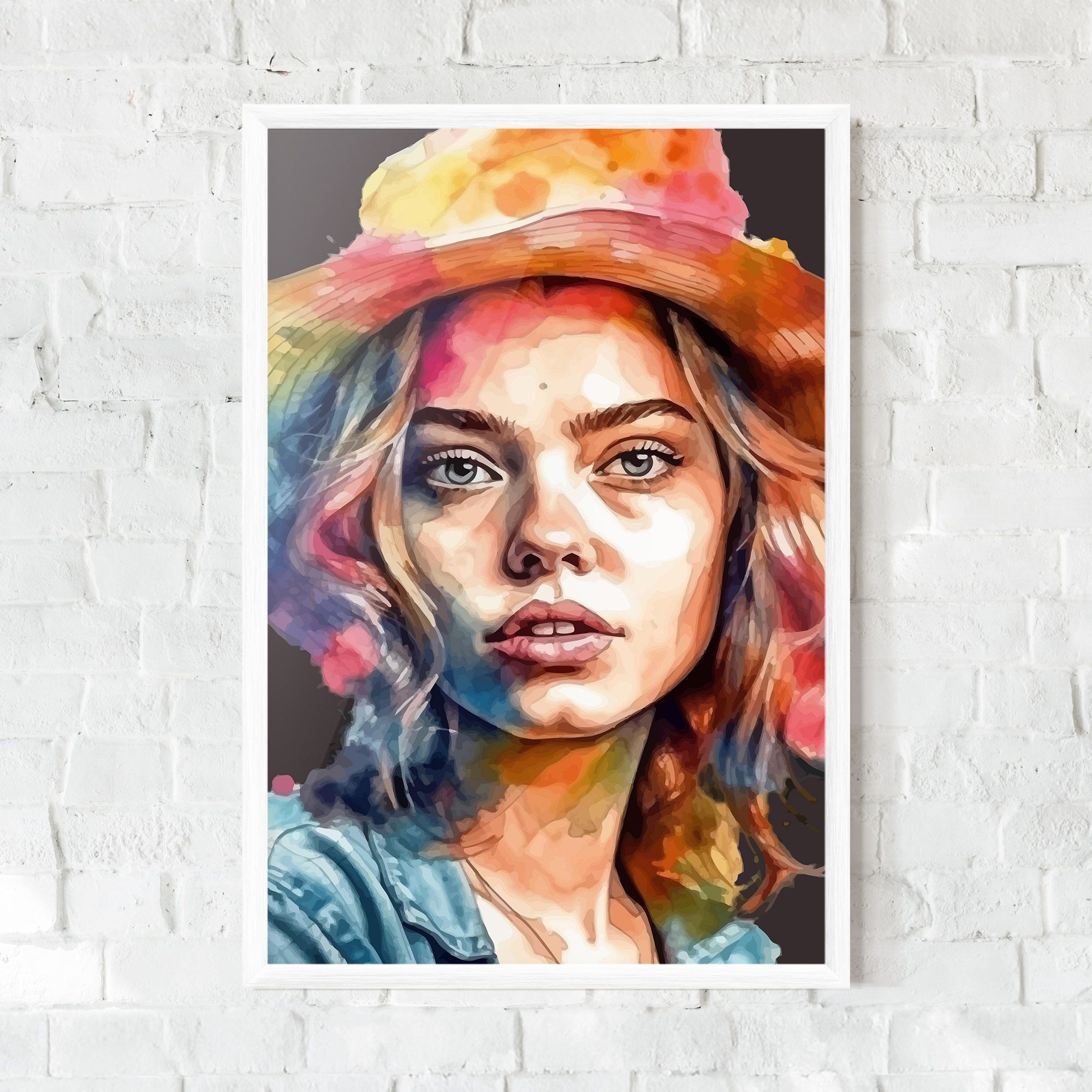 Hat Portrait Girl mockup 0