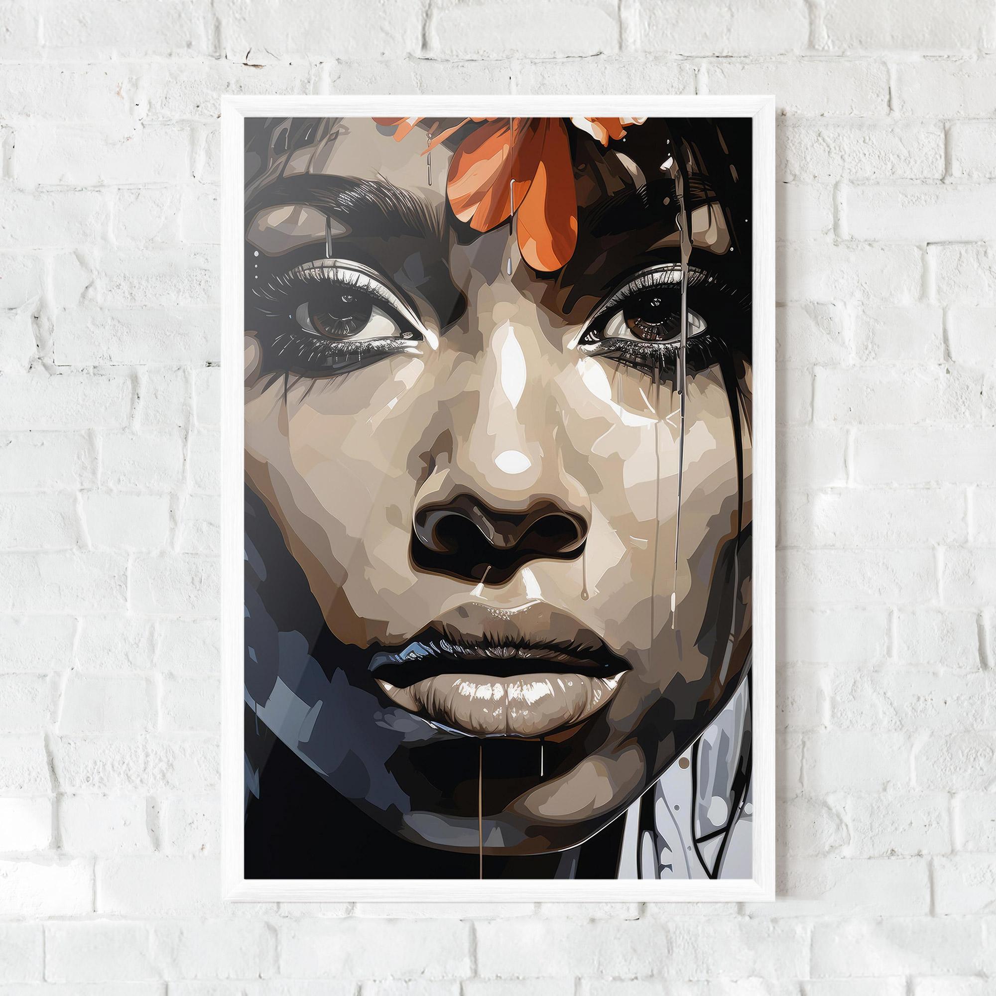 Keretezett Poszter Pretty Girl Portrait mockup 0