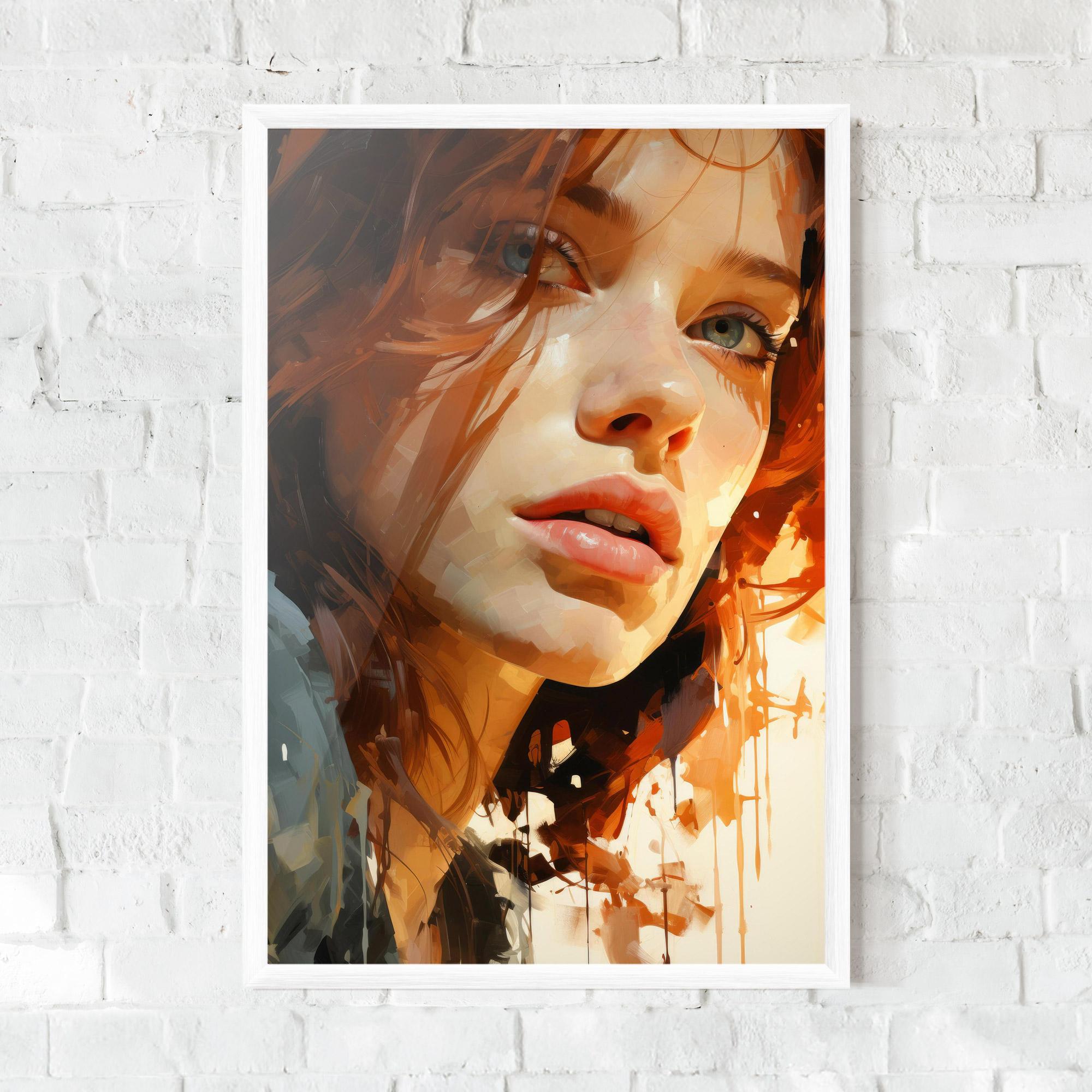 Keretezett Poszter Pretty Woman Portrait mockup 0