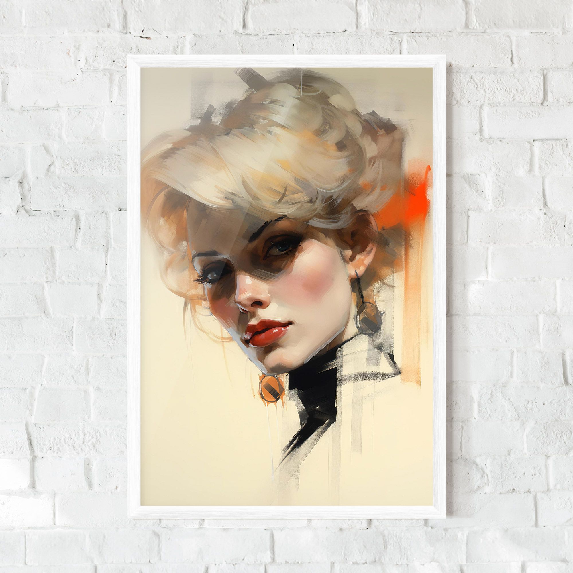 Rockabilly Blonde Girl mockup 0