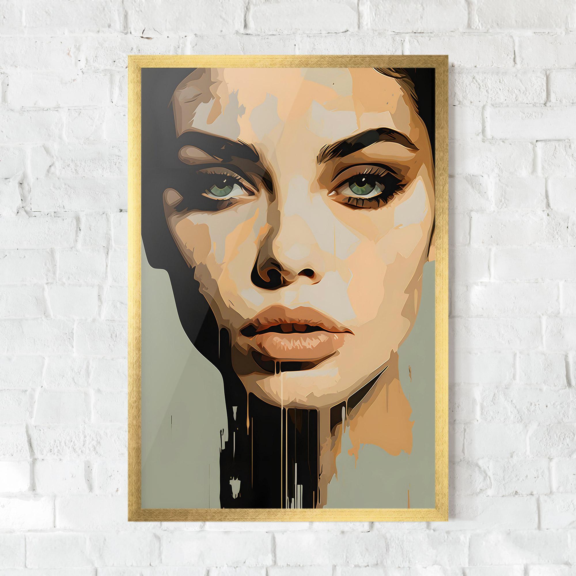 Keretezett Poszter Apologetic Face mockup 0