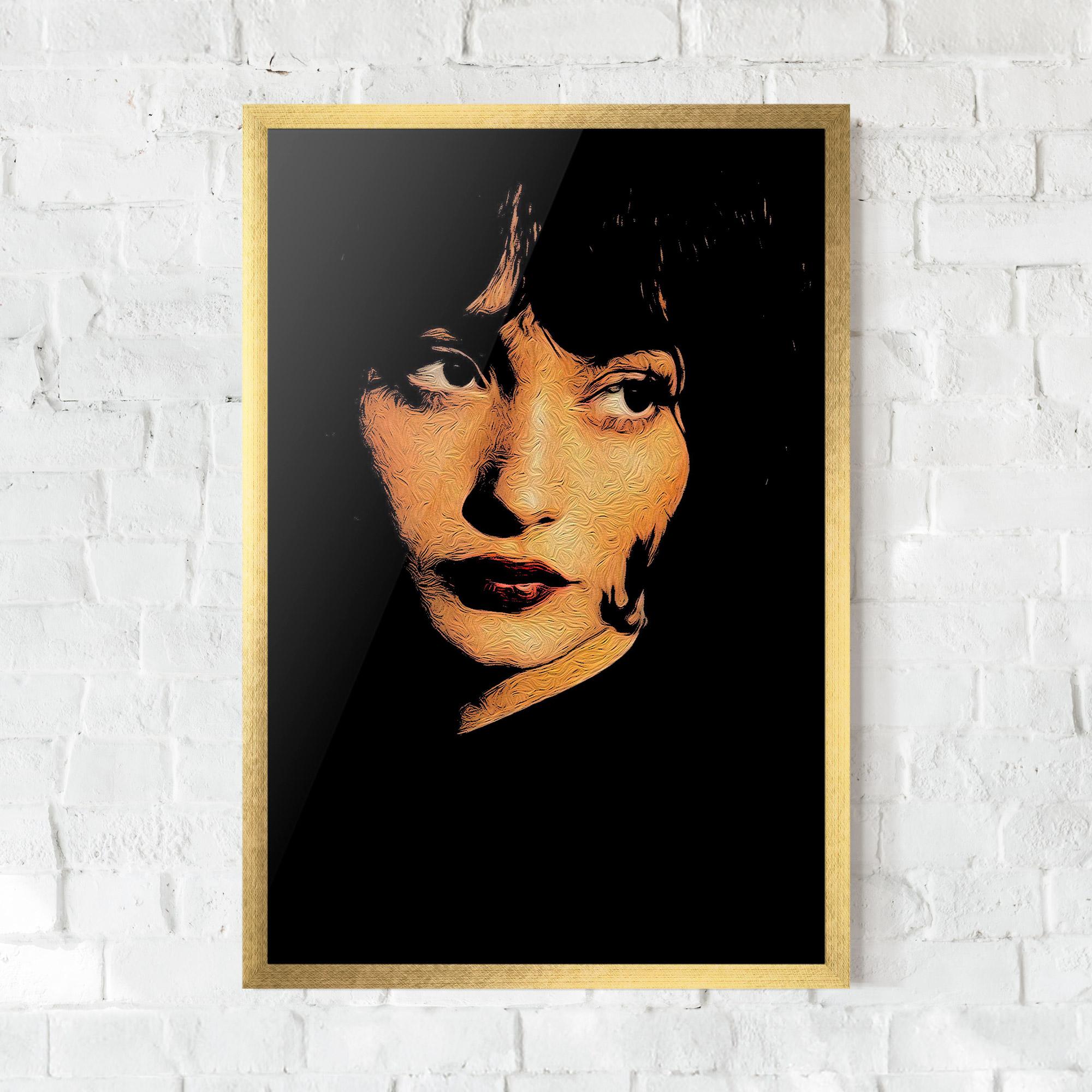 Keretezett Poszter Light Portrait mockup 0