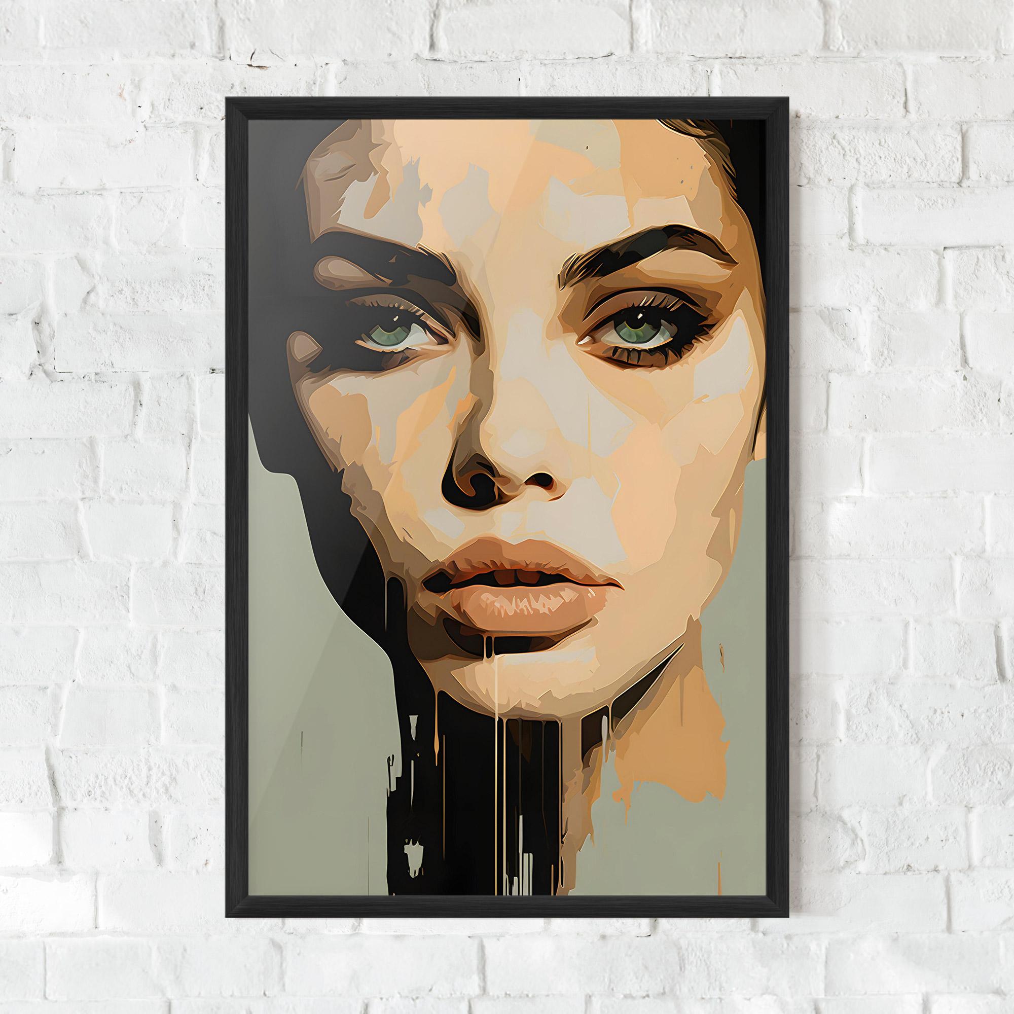 Keretezett Poszter Apologetic Face mockup 0