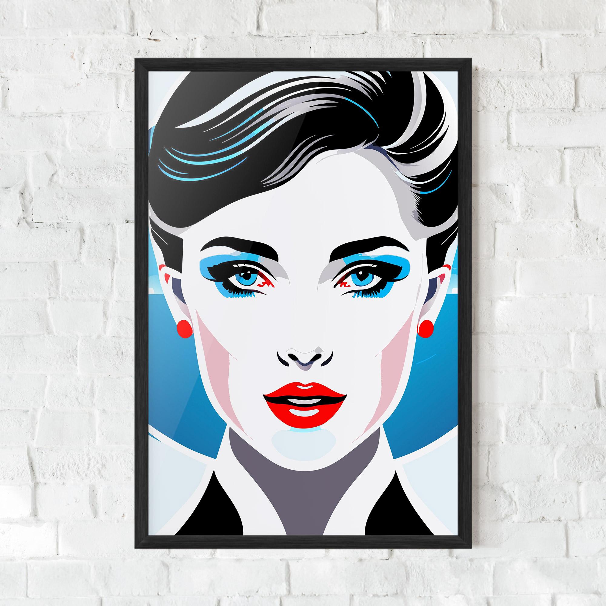 Keretezett Poszter Smart Woman Portrait mockup 0