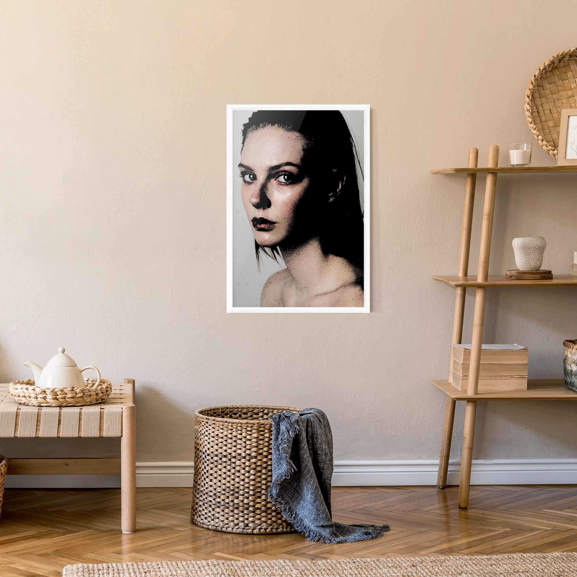 Keretezett Poszter Big Eyes Portrait mockup 9