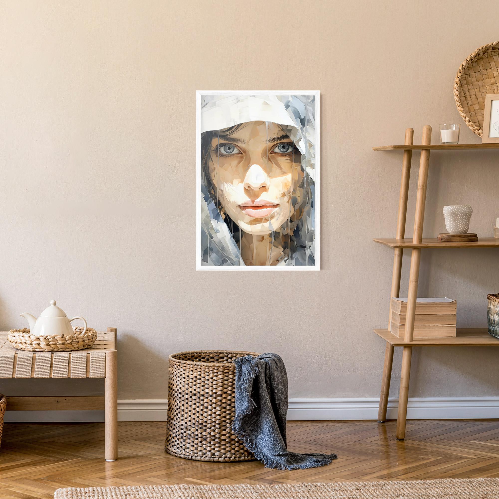 Keretezett Poszter Close Up Portrait mockup 9