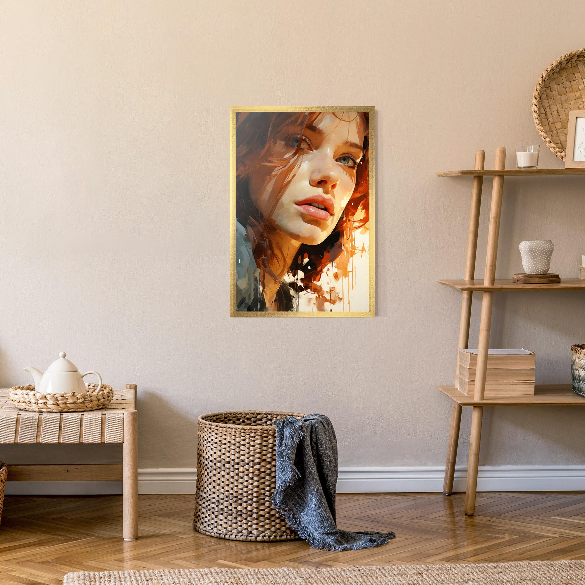 Keretezett Poszter Pretty Woman Portrait mockup 9