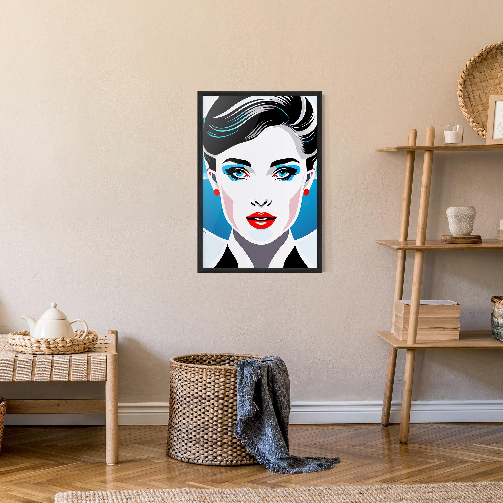 Keretezett Poszter Smart Woman Portrait mockup 9