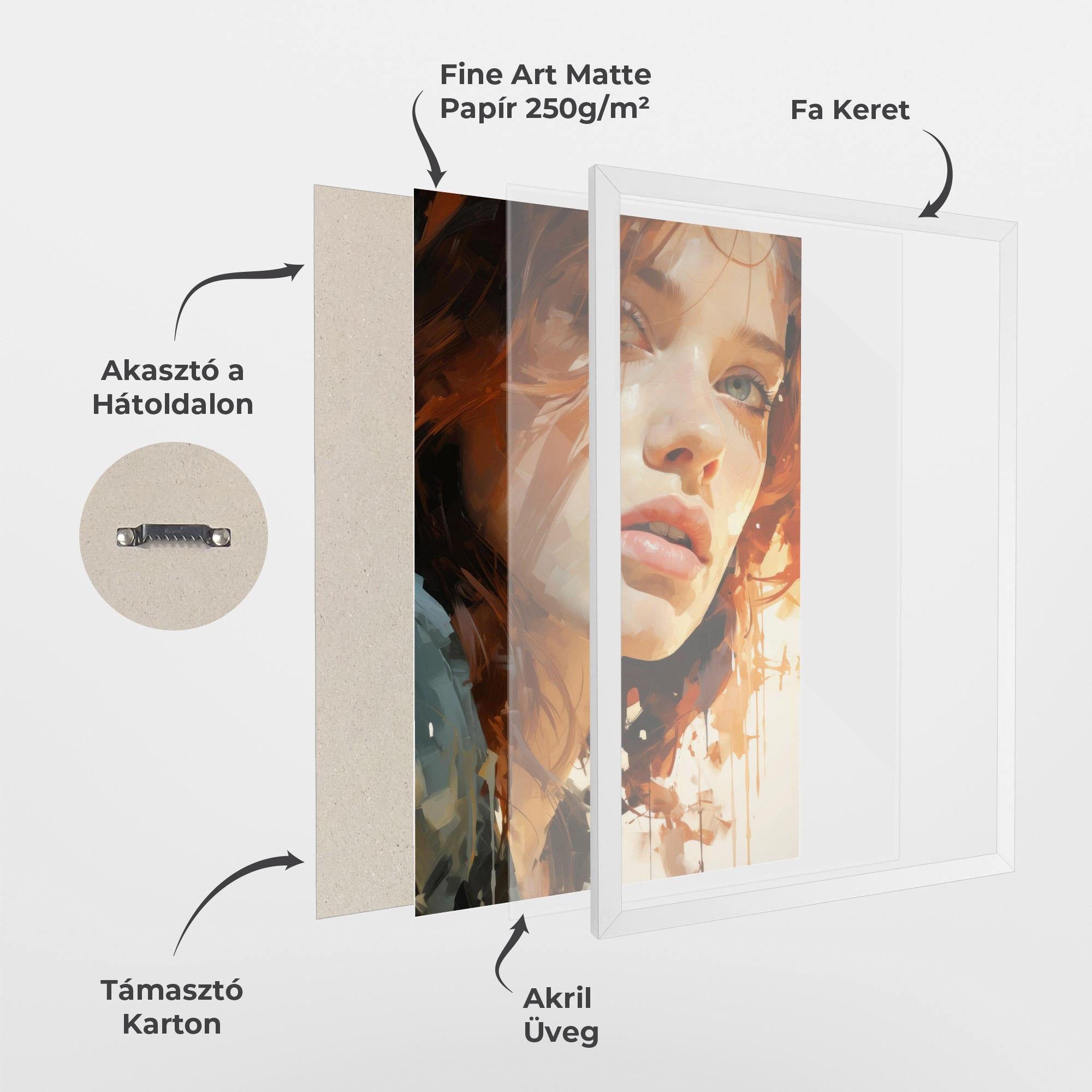 Keretezett Poszter Pretty Woman Portrait mockup 1