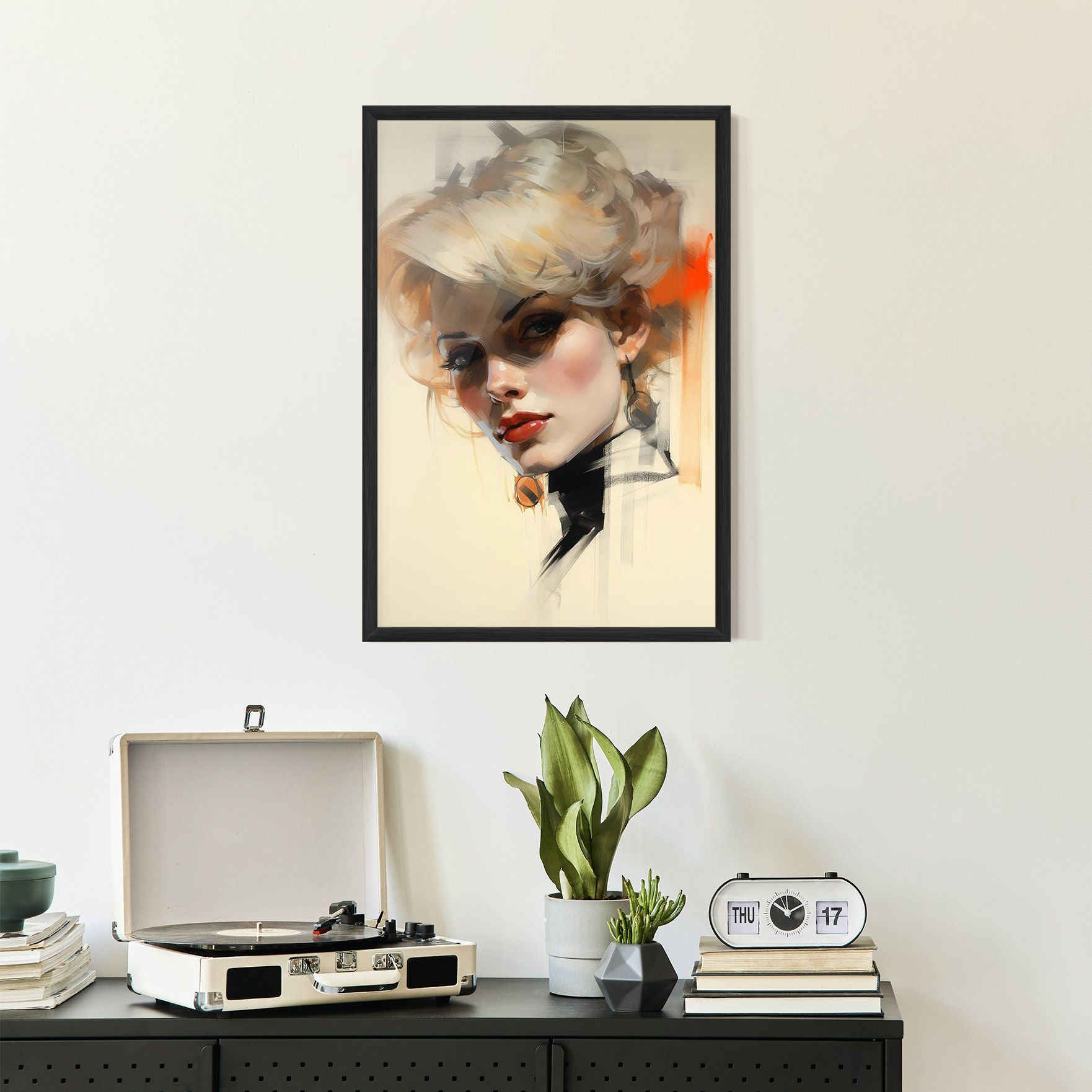 Rockabilly Blonde Girl mockup 2