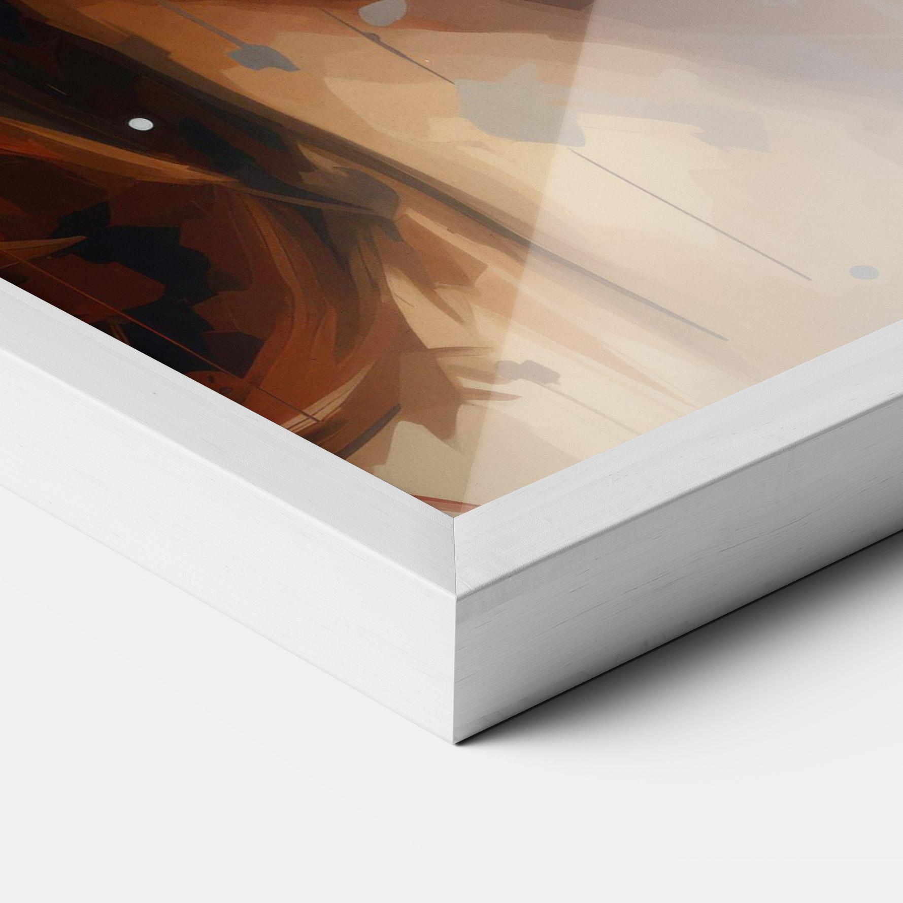 Keretezett Poszter Close Up Look Portrait mockup 3