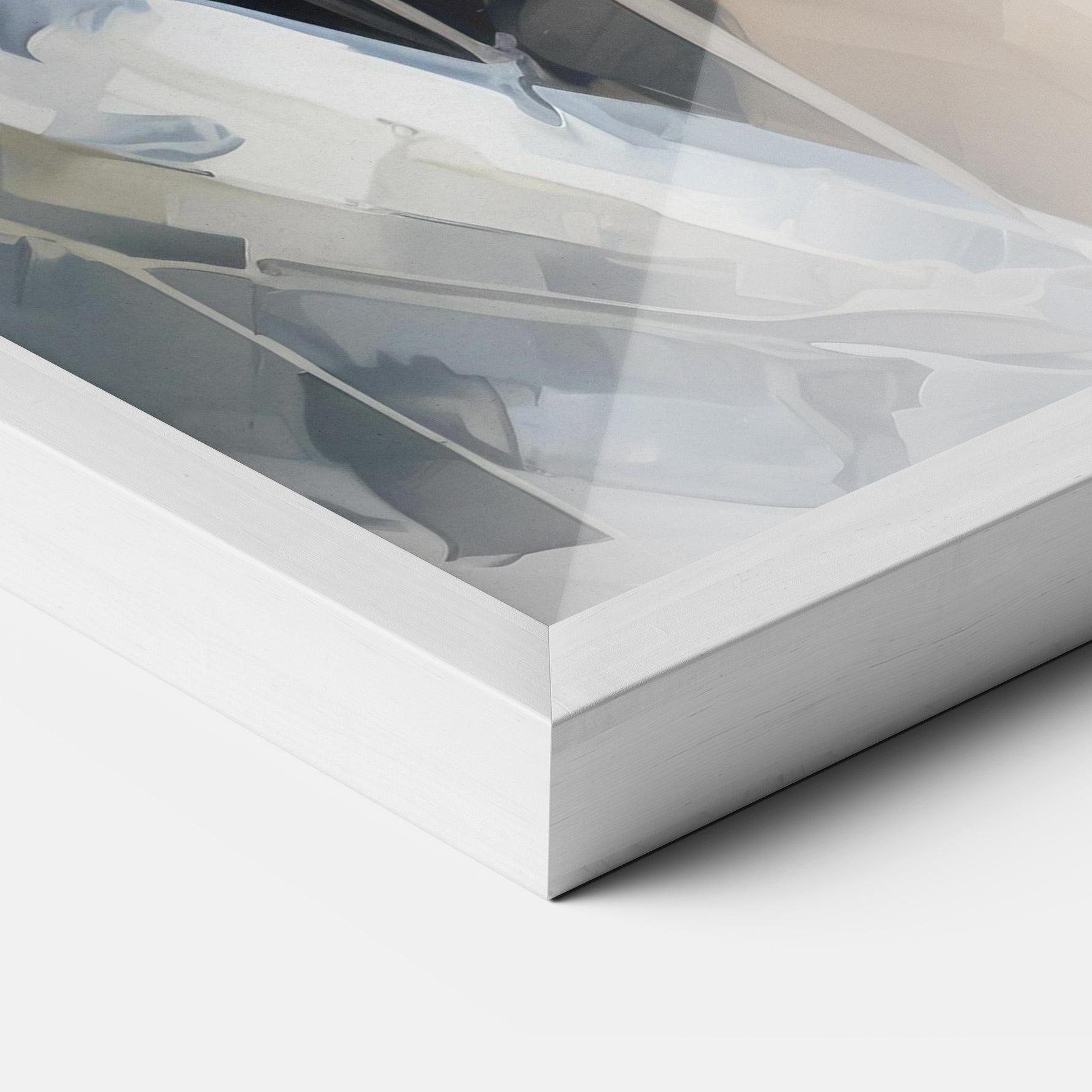 Keretezett Poszter Close Up Portrait mockup 3