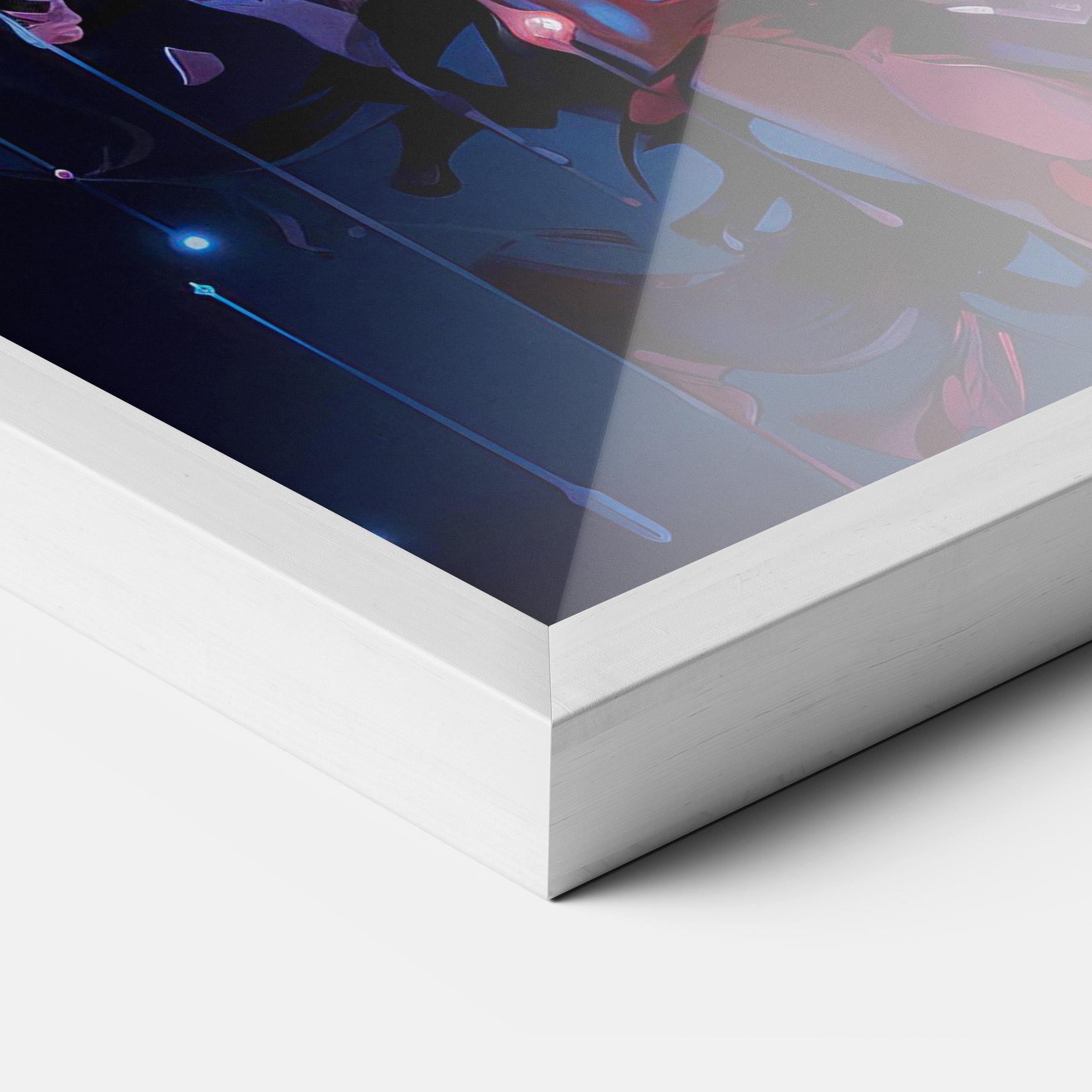 Keretezett Poszter Cute Purple Girl mockup 3