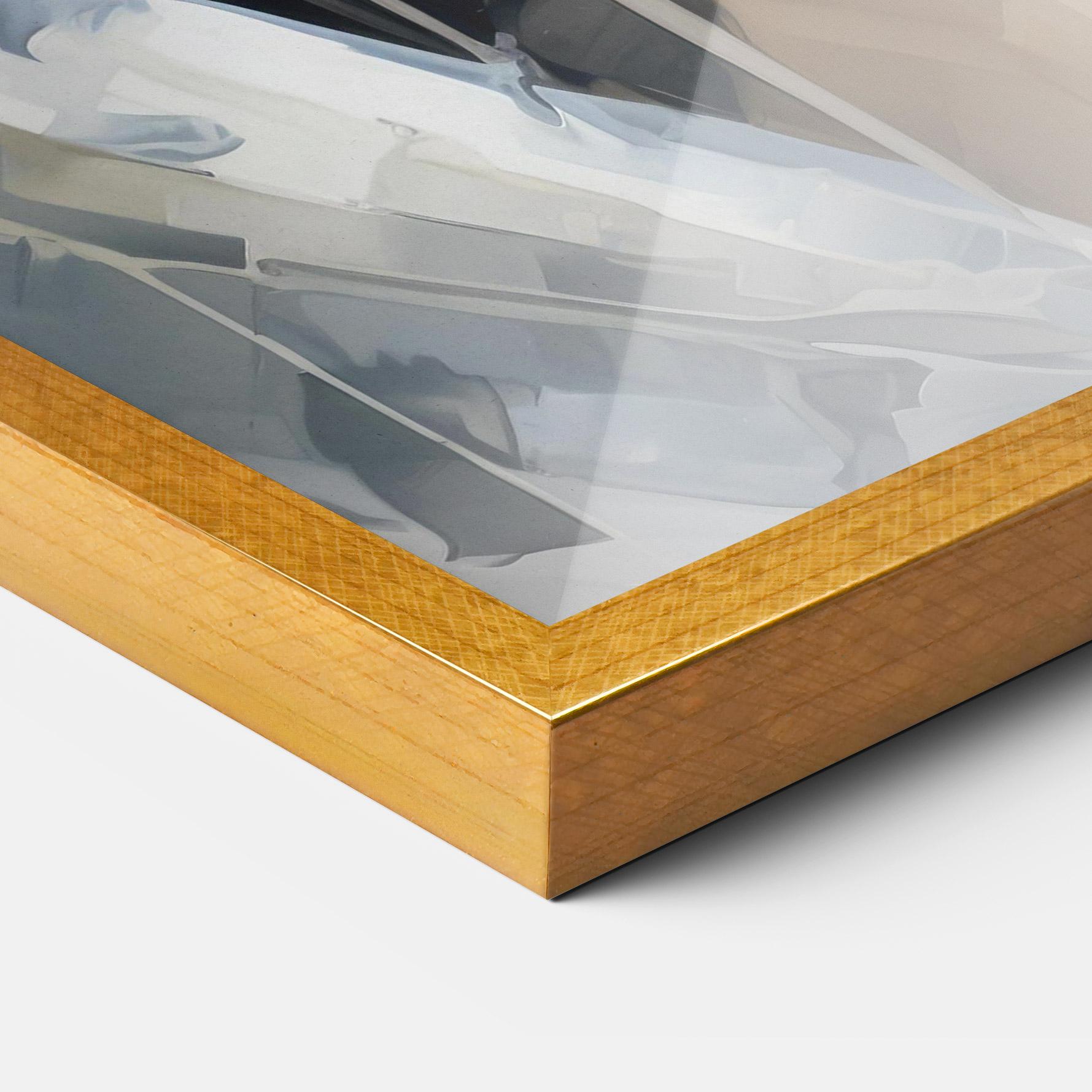 Keretezett Poszter Close Up Portrait mockup 3