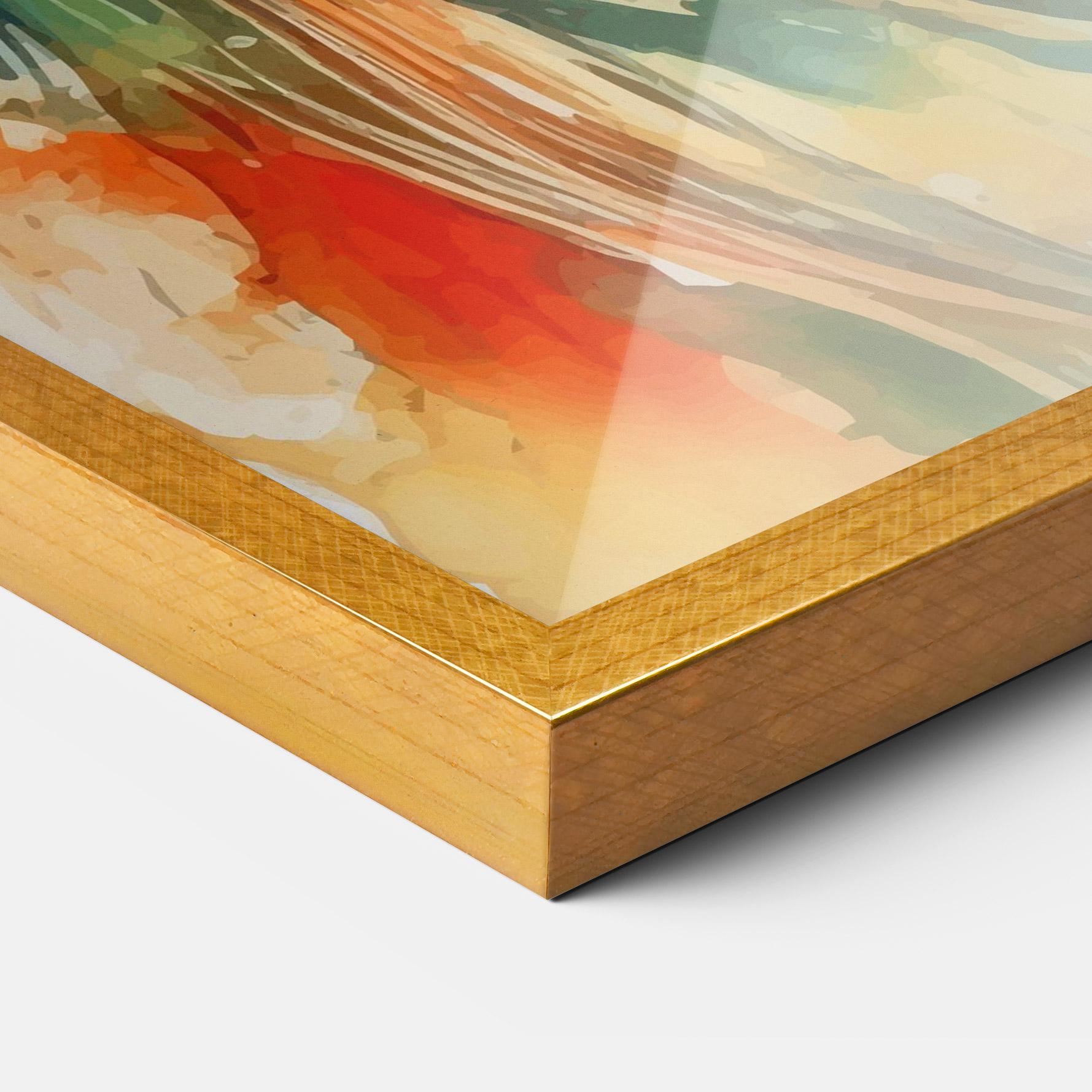 Keretezett Poszter Colorful Portrait Art mockup 3