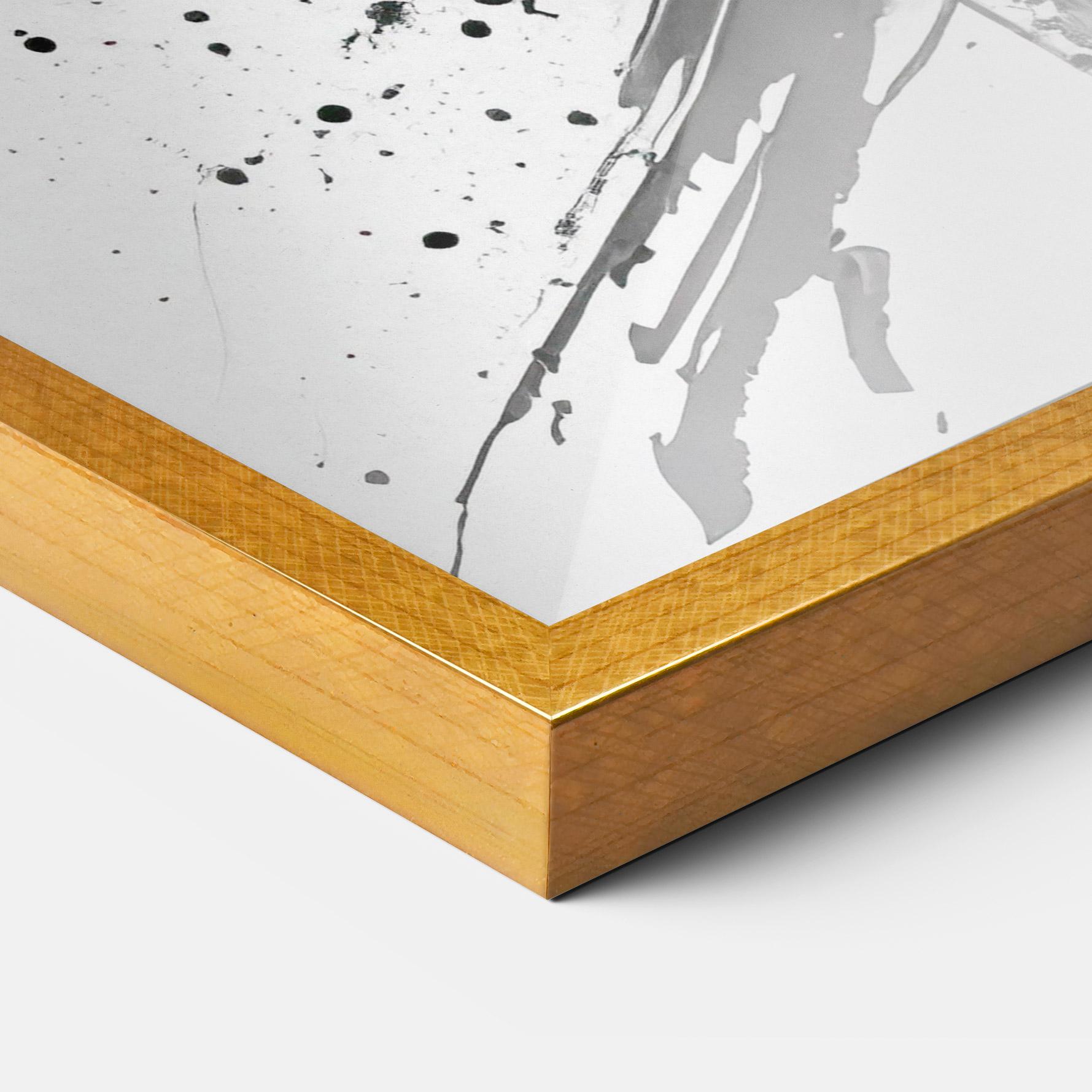 Keretezett Poszter Ink Splash Portrait mockup 3