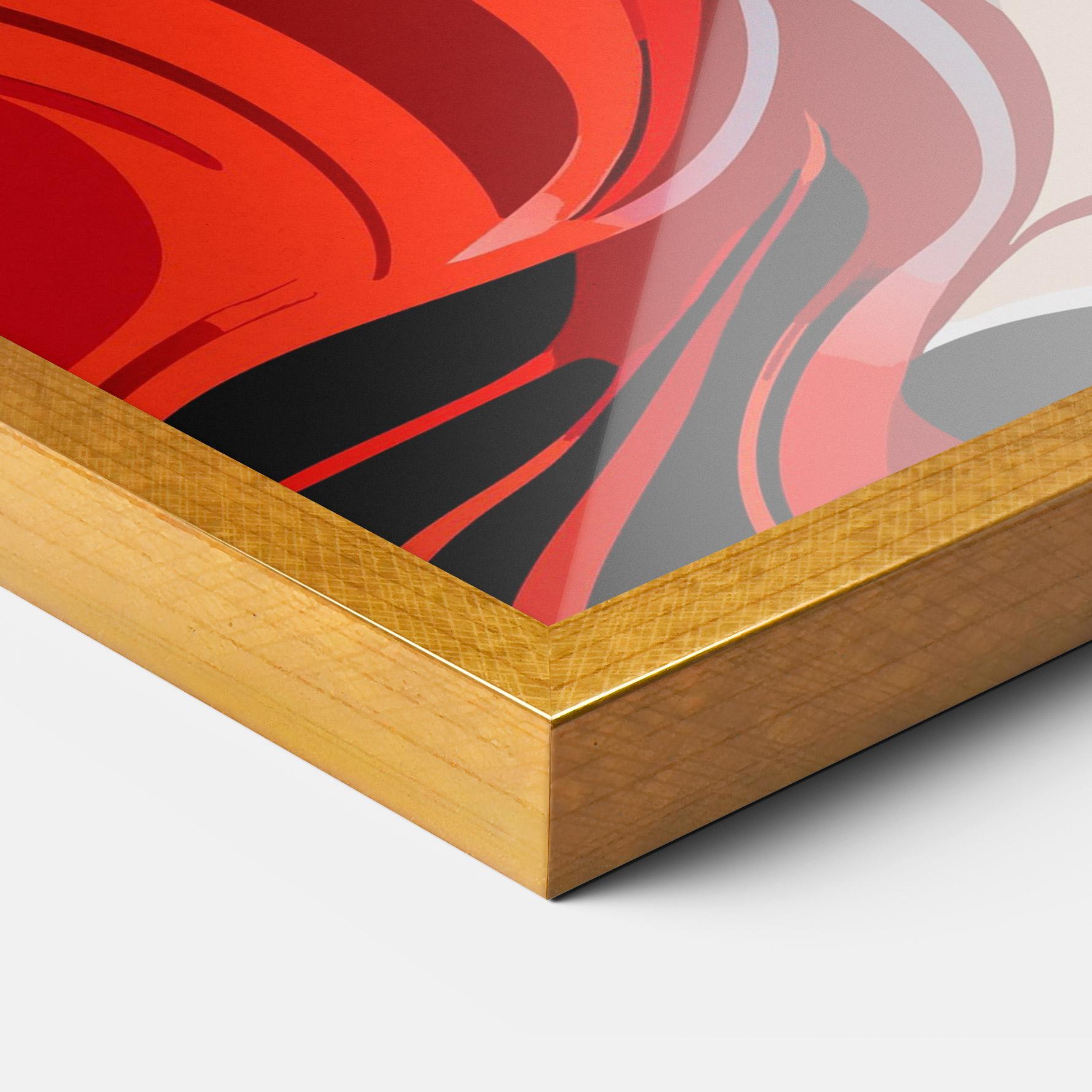 Keretezett Poszter Red Hair Portrait mockup 3