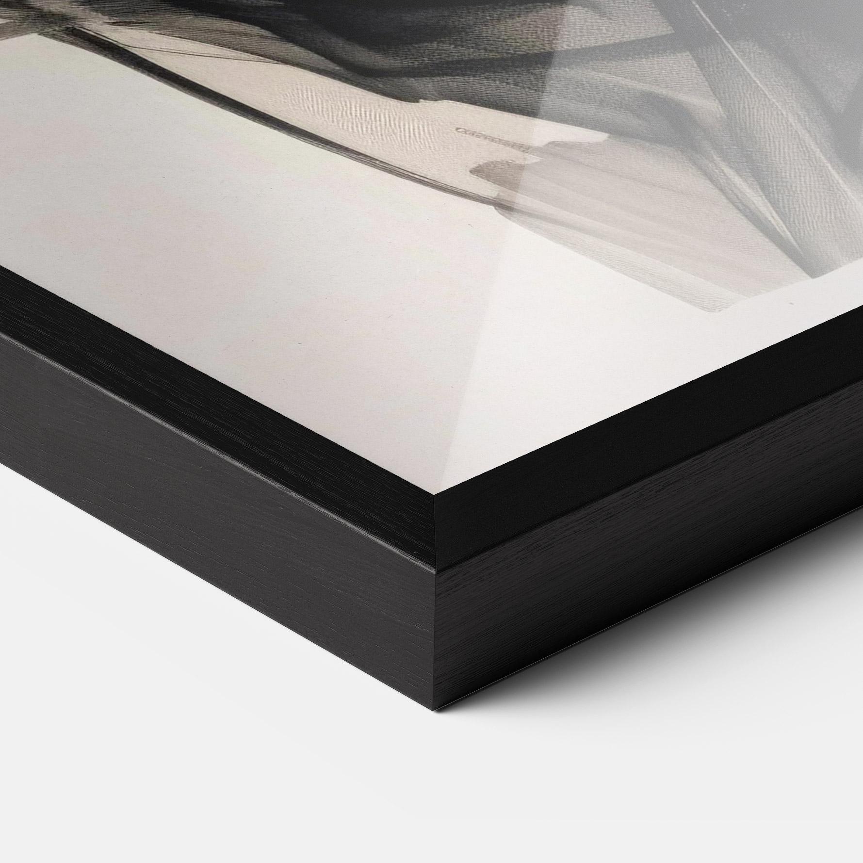 Keretezett Poszter Continuous Line Woman mockup 3