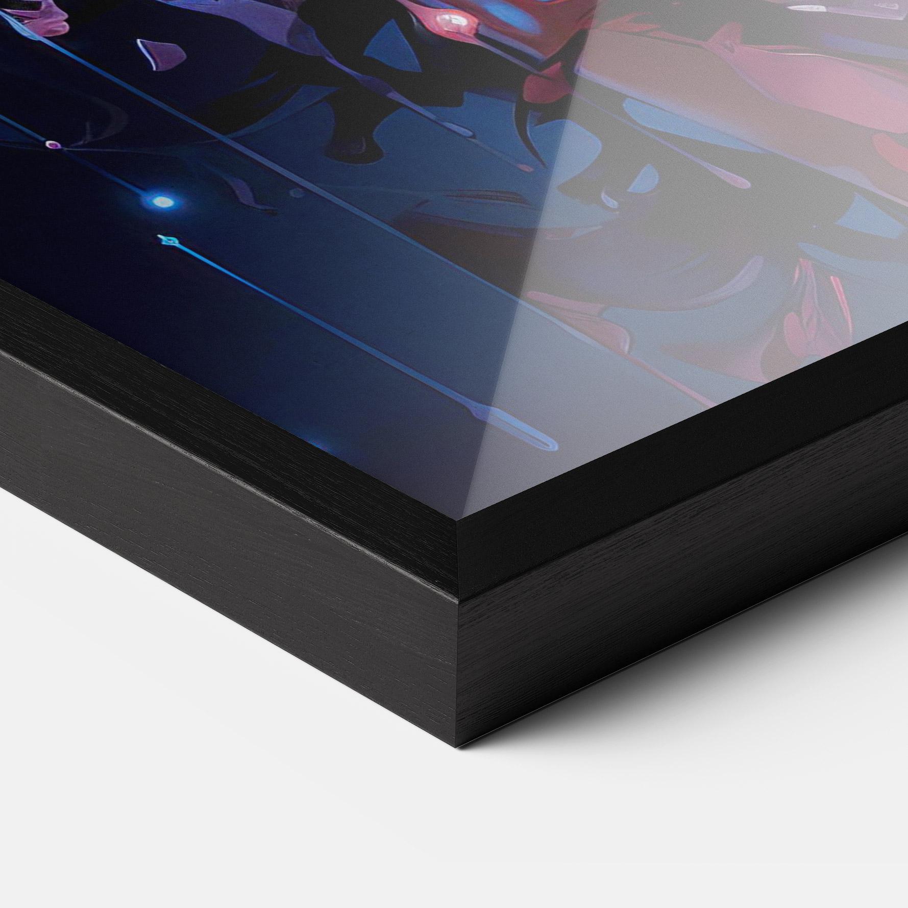 Keretezett Poszter Cute Purple Girl mockup 3