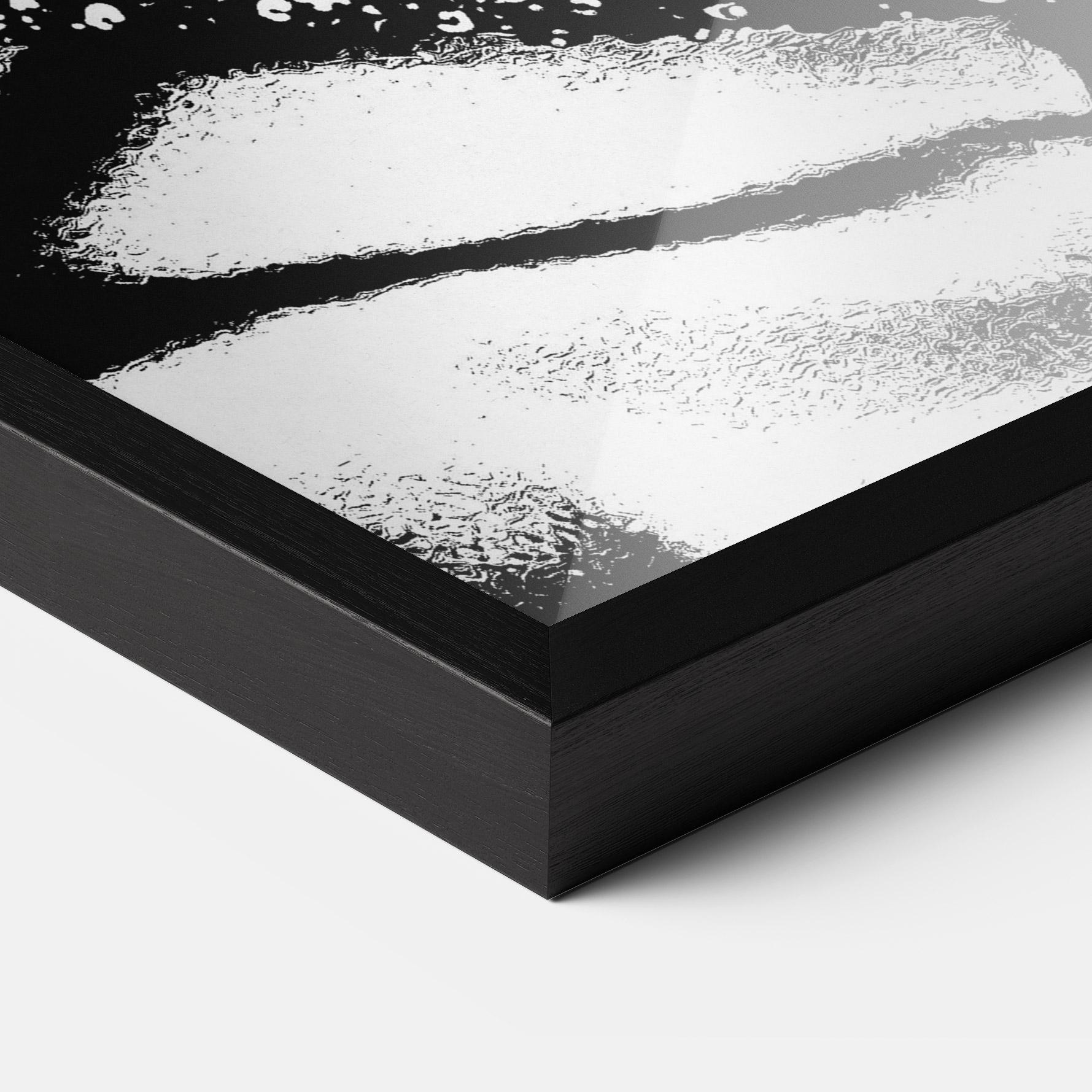 Keretezett Poszter White Black Portrait mockup 3